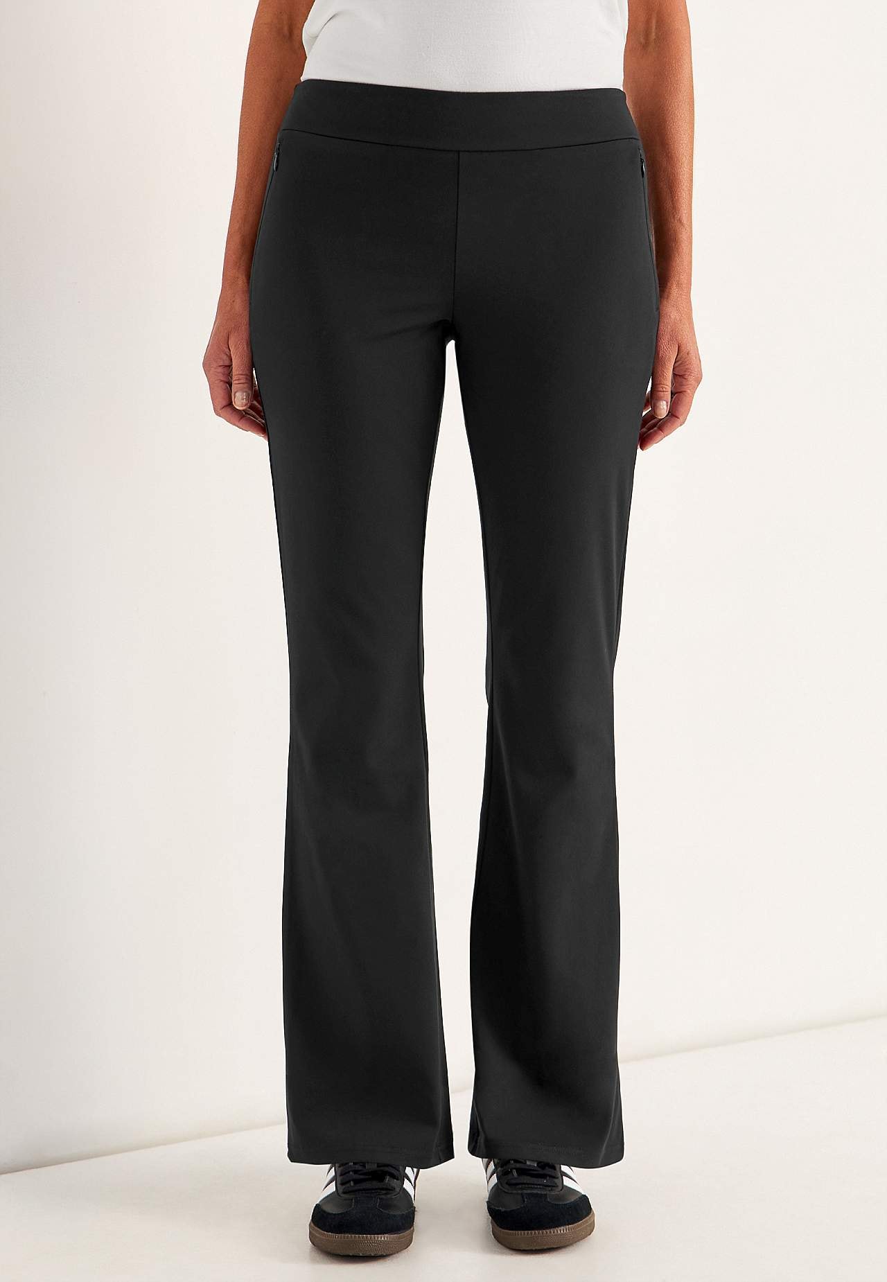 Wszechstronne spodnie z dżerseju bootcut Daria