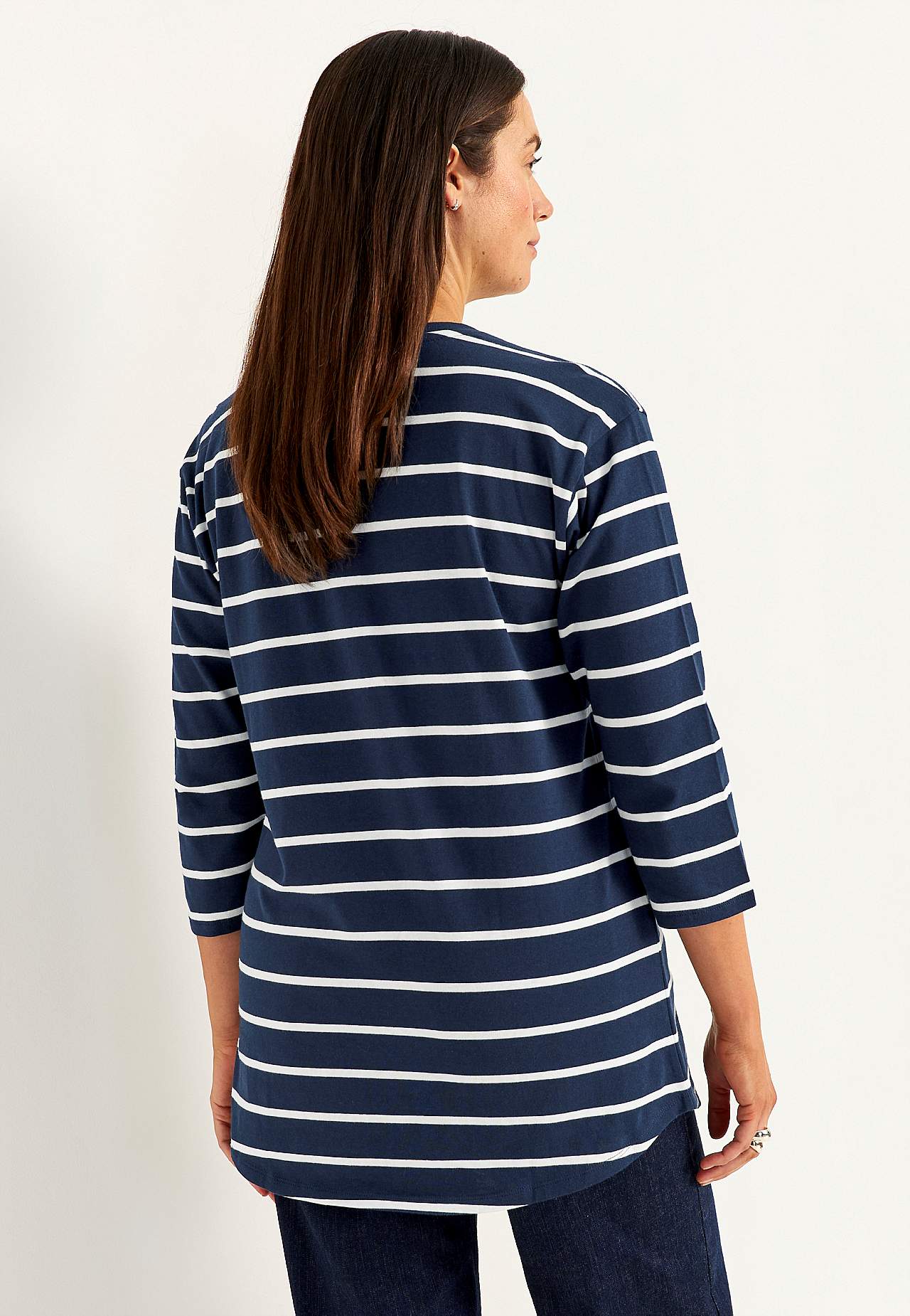 Tunika z dżerseju z bawełny organicznej z kieszeniami