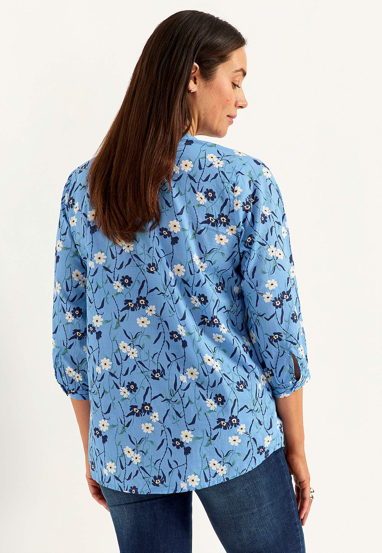 Tkana tunika w kwiaty