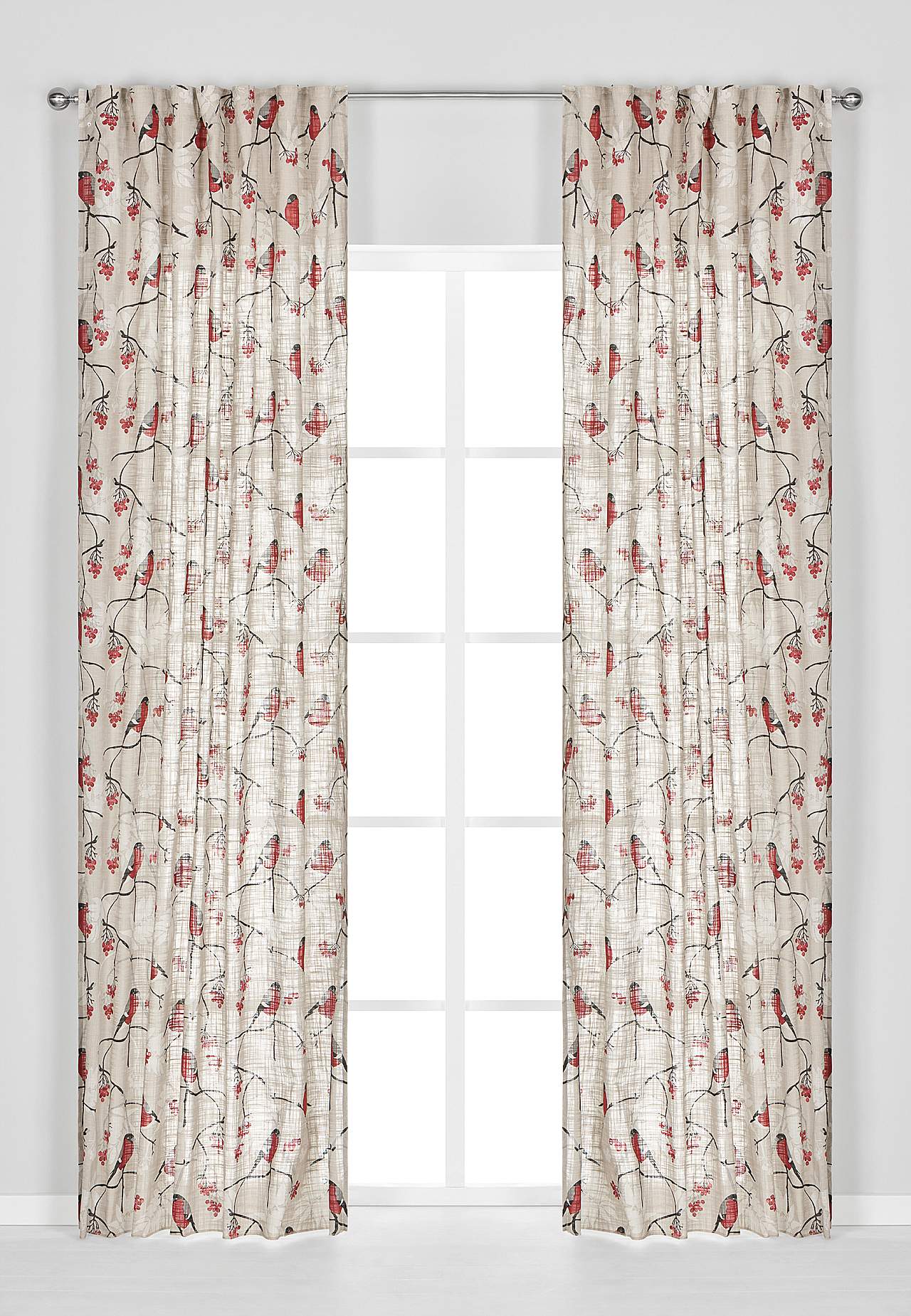 Zasłony regulowane z taśmą z gilami 2 sztuki