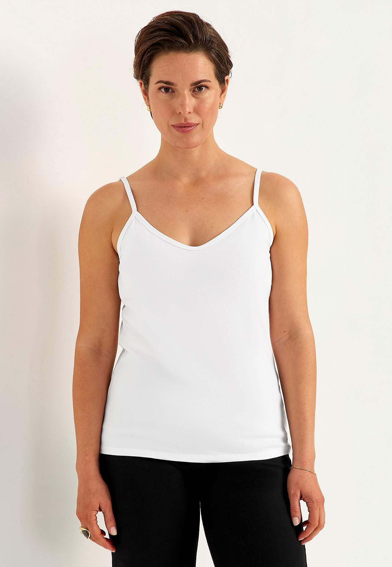 Top bez rękawów z miękkiej i ekologicznej bawełny 2 sztuki