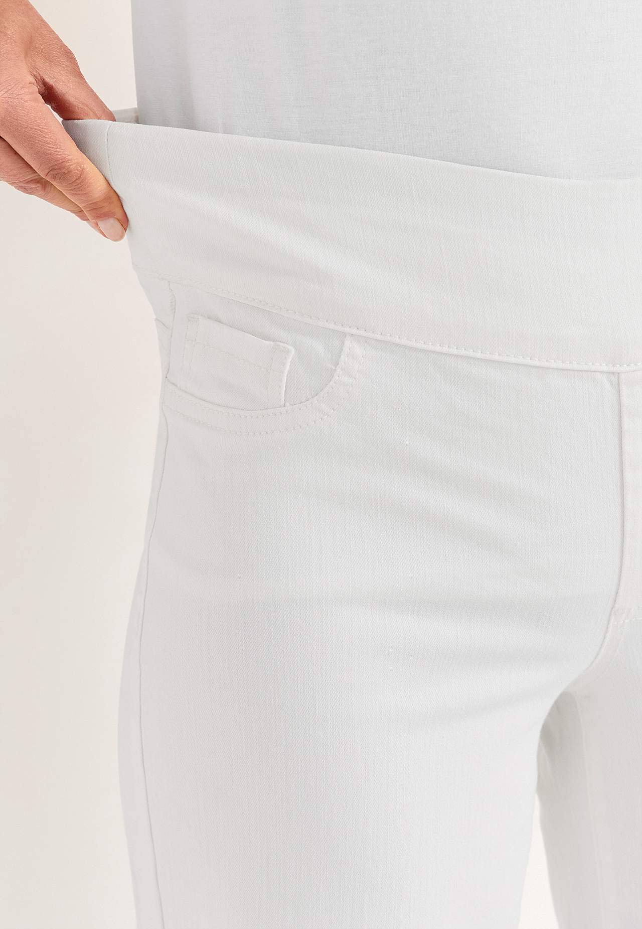 Szerokie dżinsy do kostek z wysoką talią Elisa