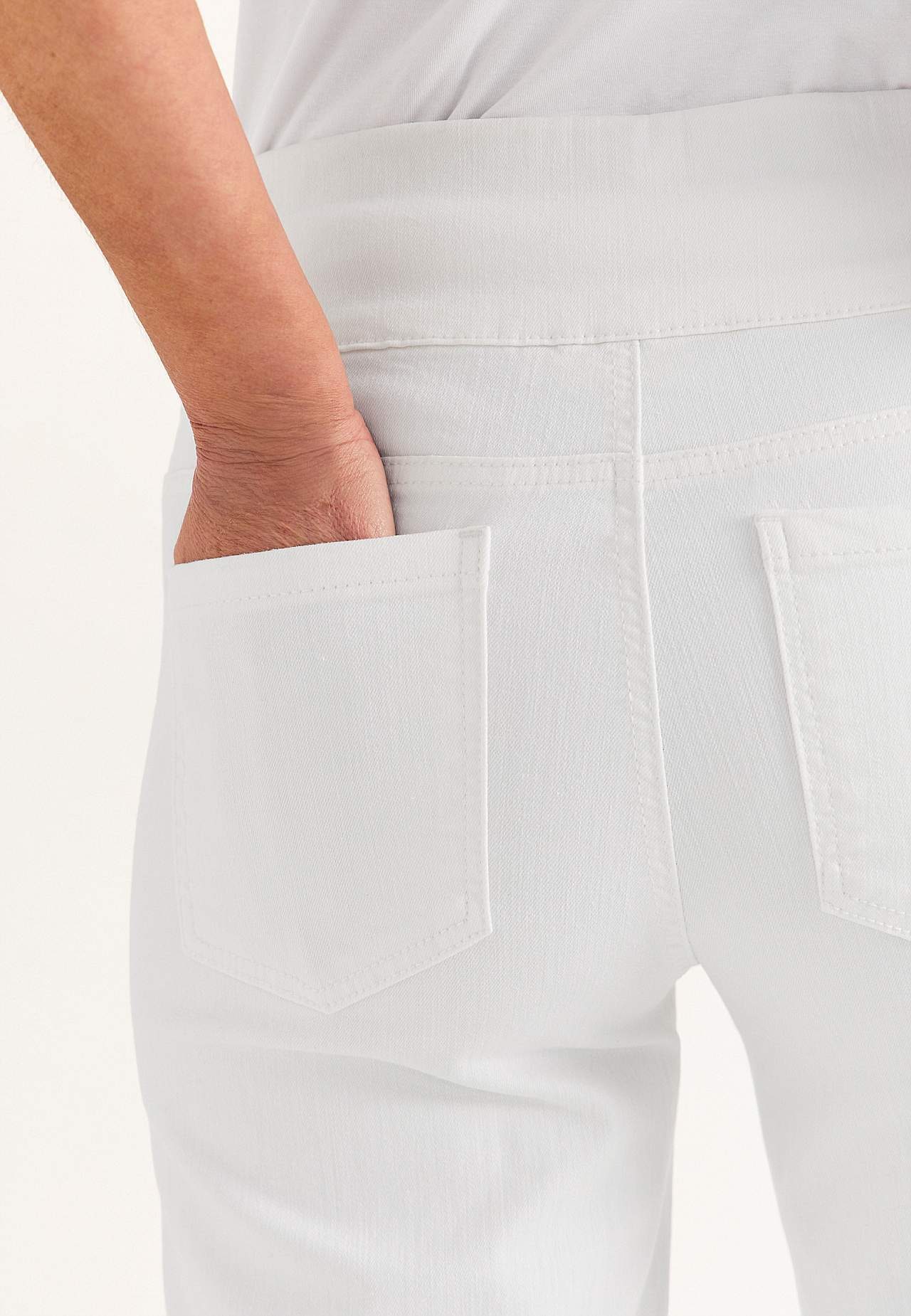 Szerokie dżinsy do kostek z wysoką talią Elisa