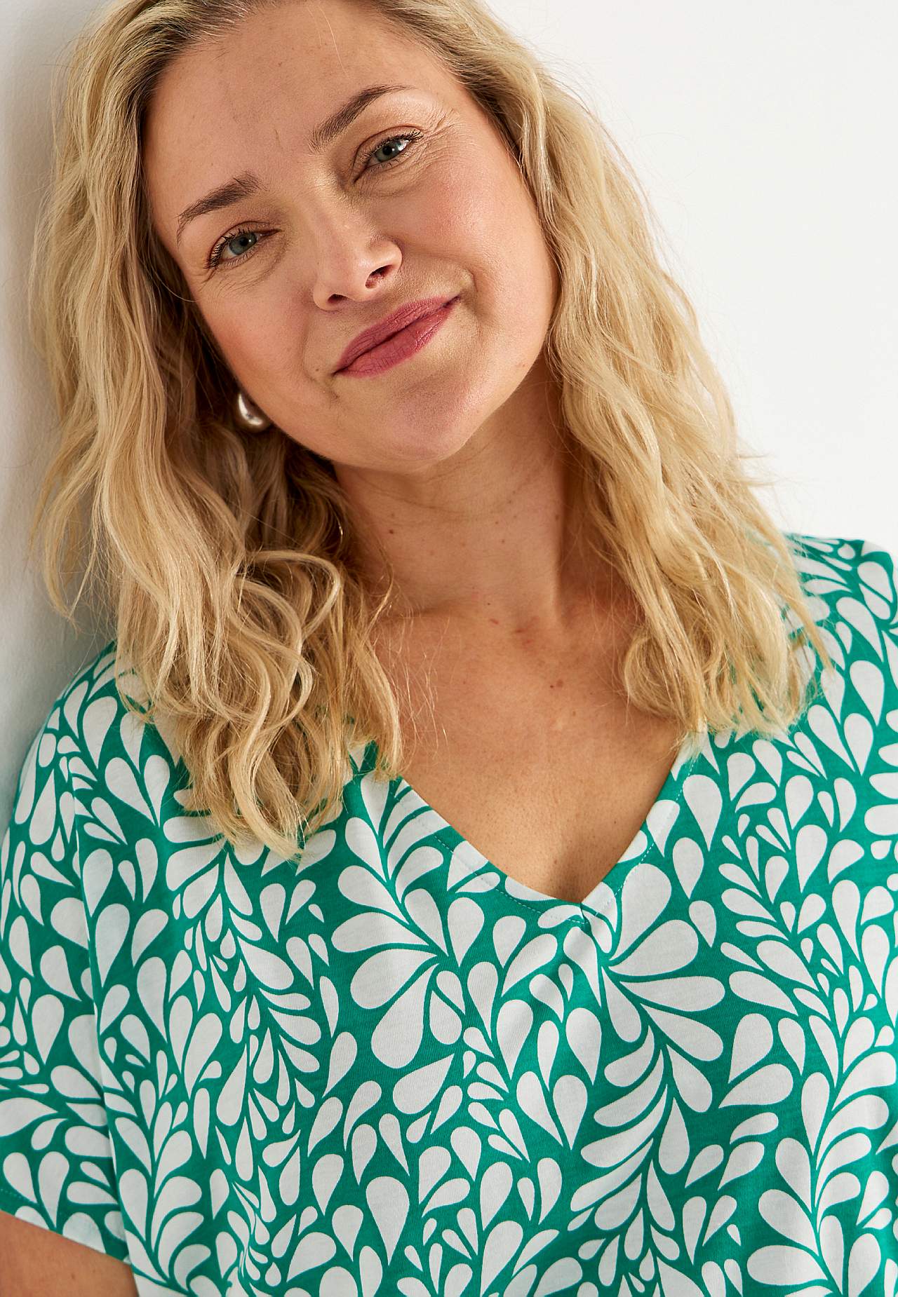 Top z dżerseju z krótkimi rękawami