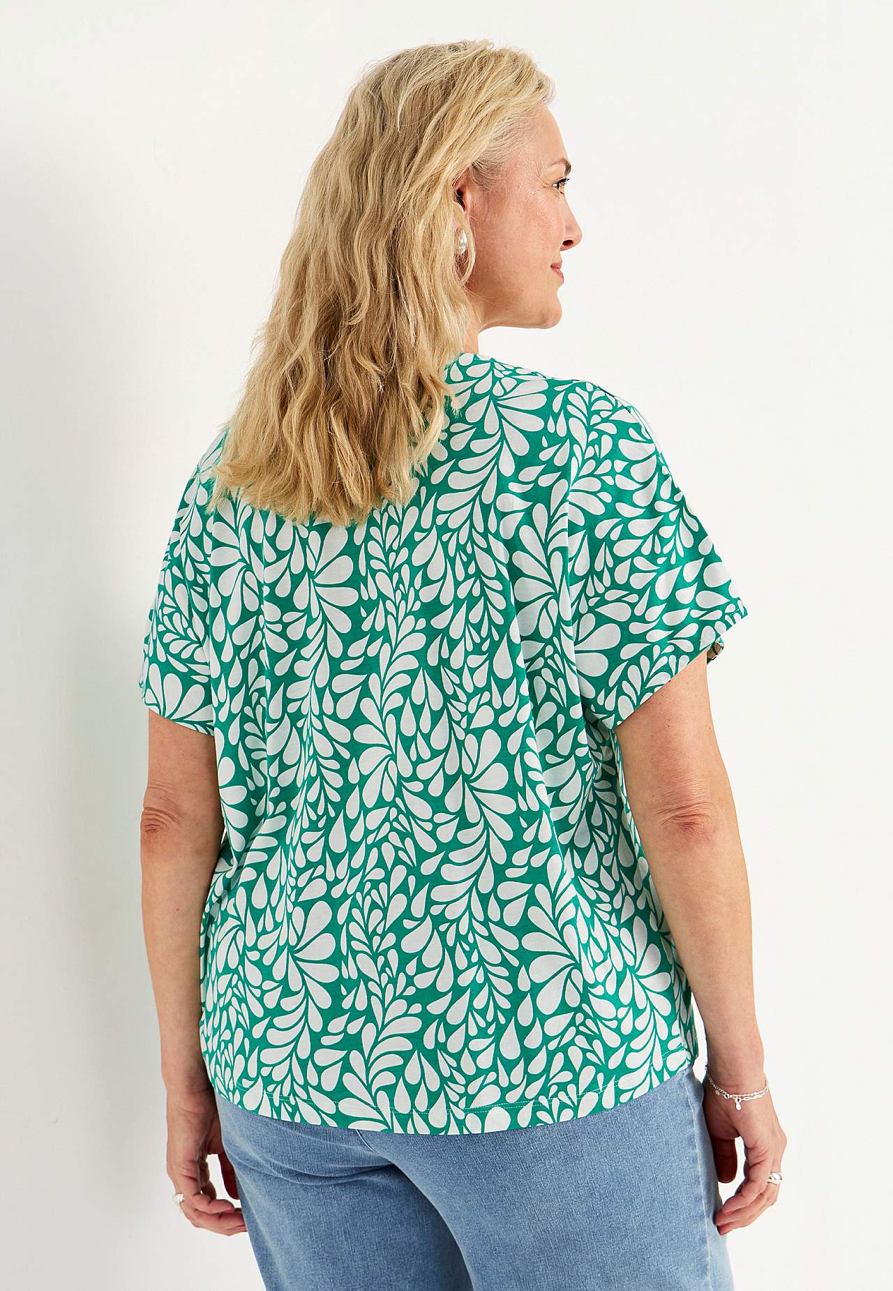 Top z dżerseju z krótkimi rękawami