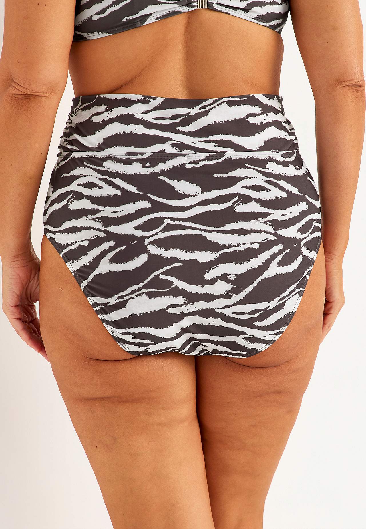 Majtki do bikini ze składaną krawędzią w talii Amalfi