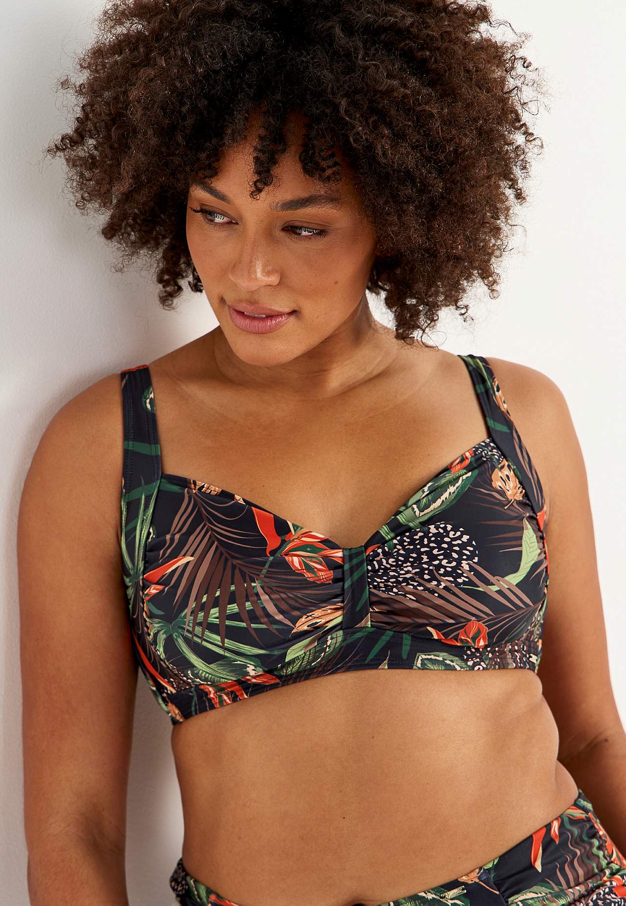 Wzorzysty biustonosz bikini