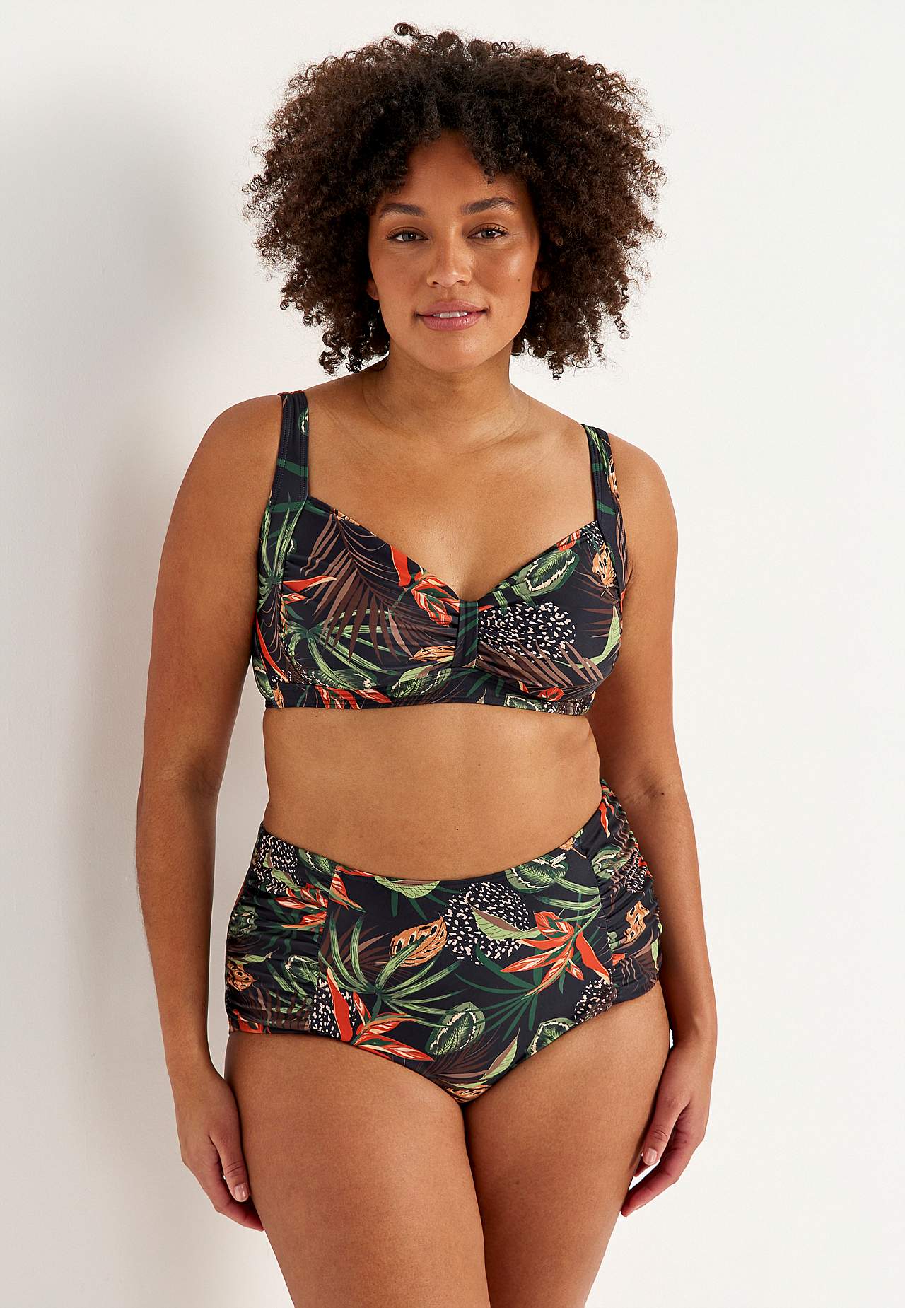 Wzorzysty biustonosz bikini