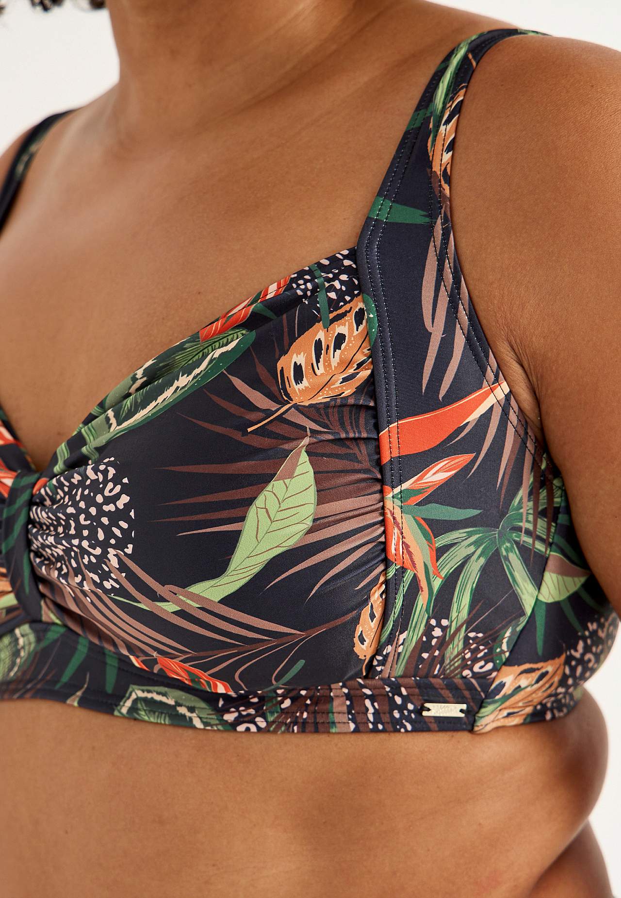 Wzorzysty biustonosz bikini