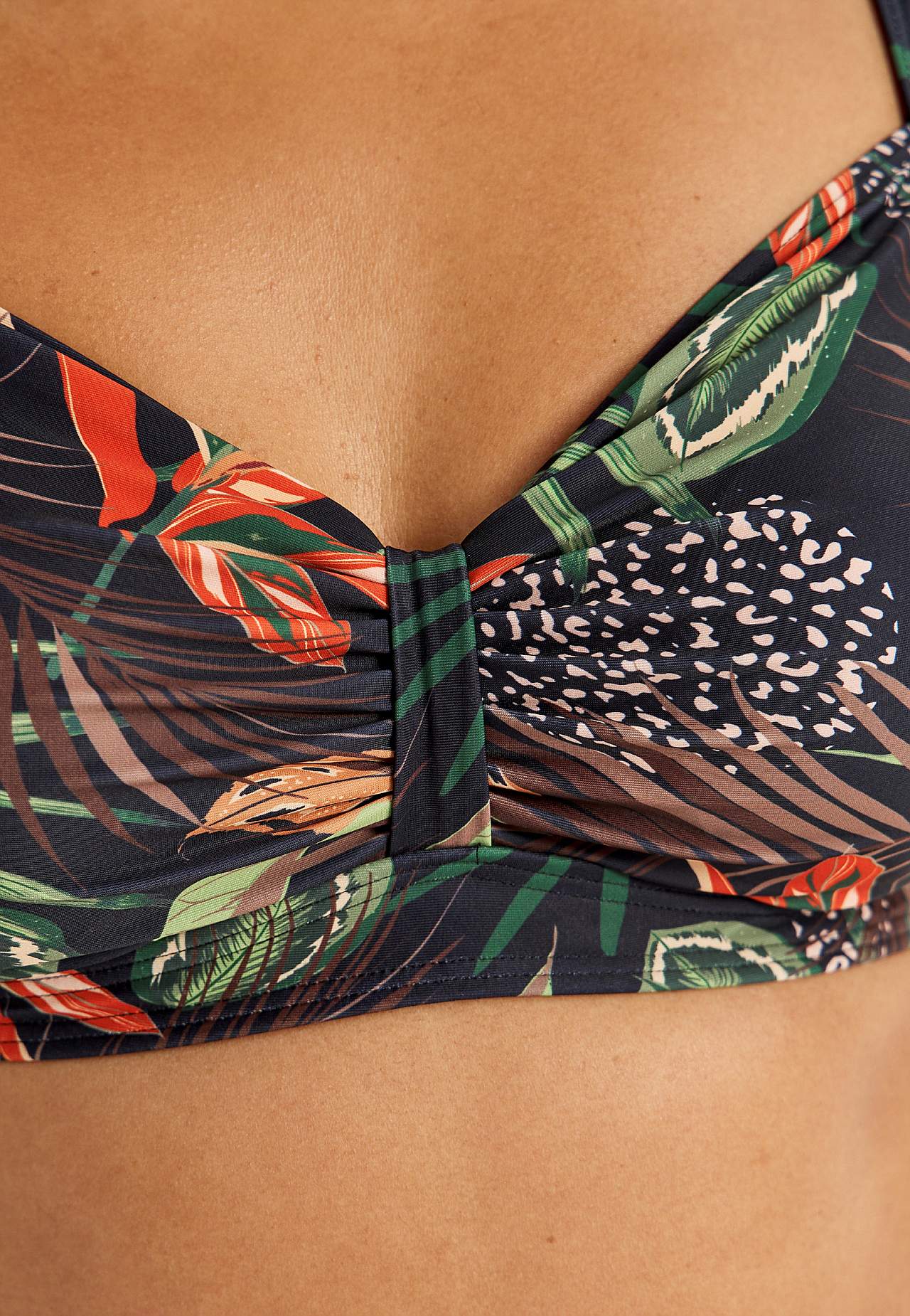 Wzorzysty biustonosz bikini