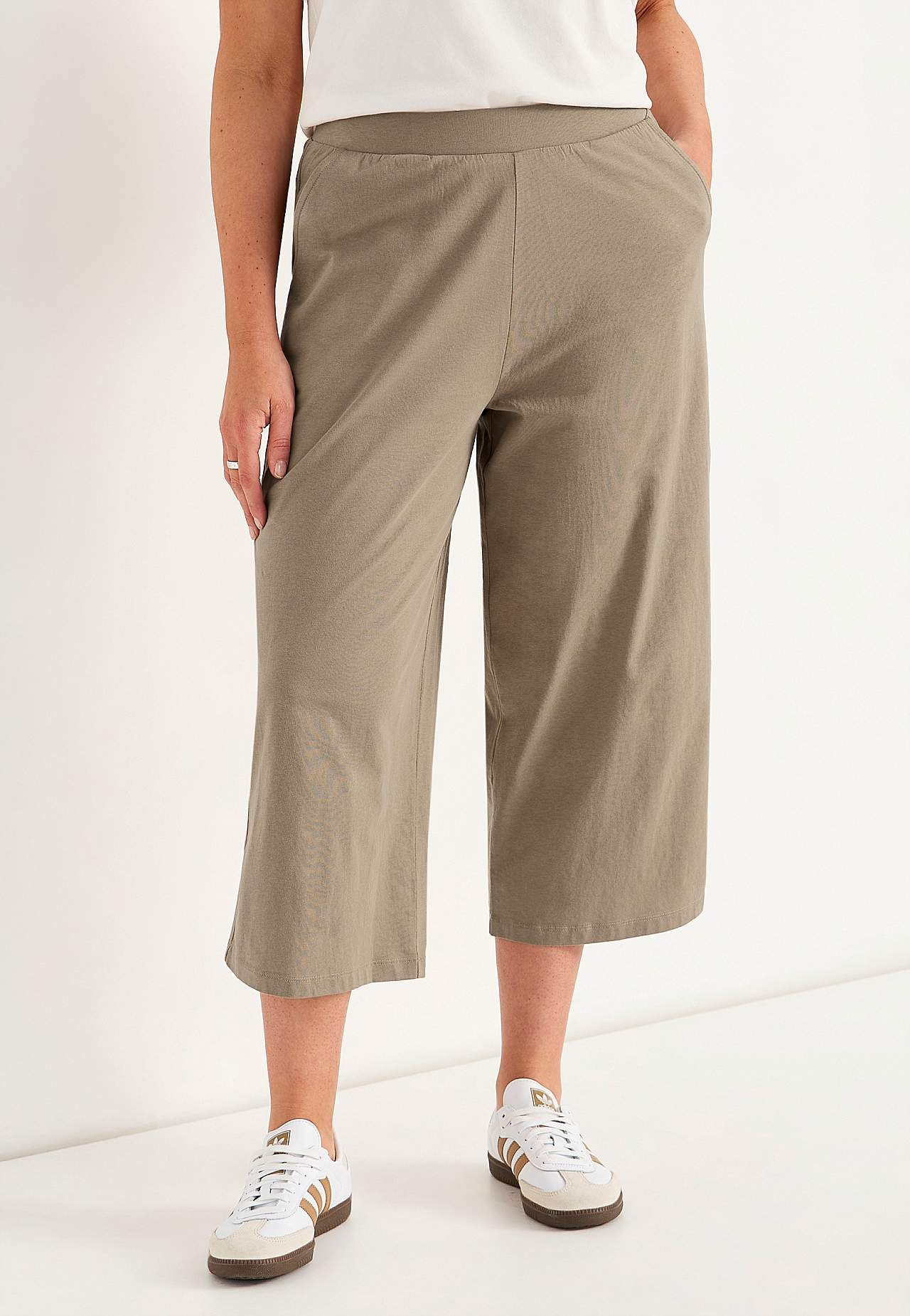 Spódnicospodnie z bawełny ekologicznej z kieszeniami