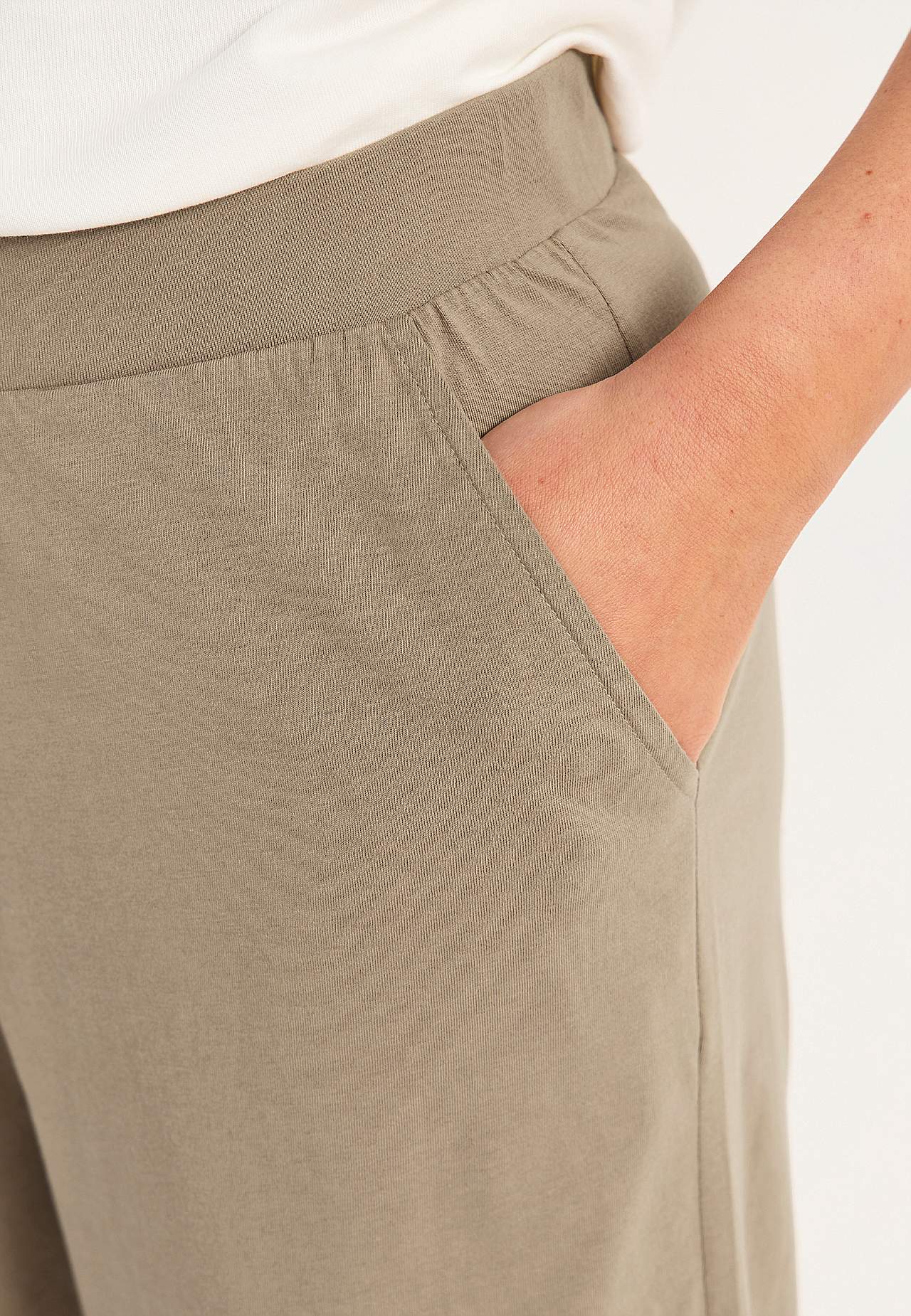 Spódnicospodnie z bawełny ekologicznej z kieszeniami