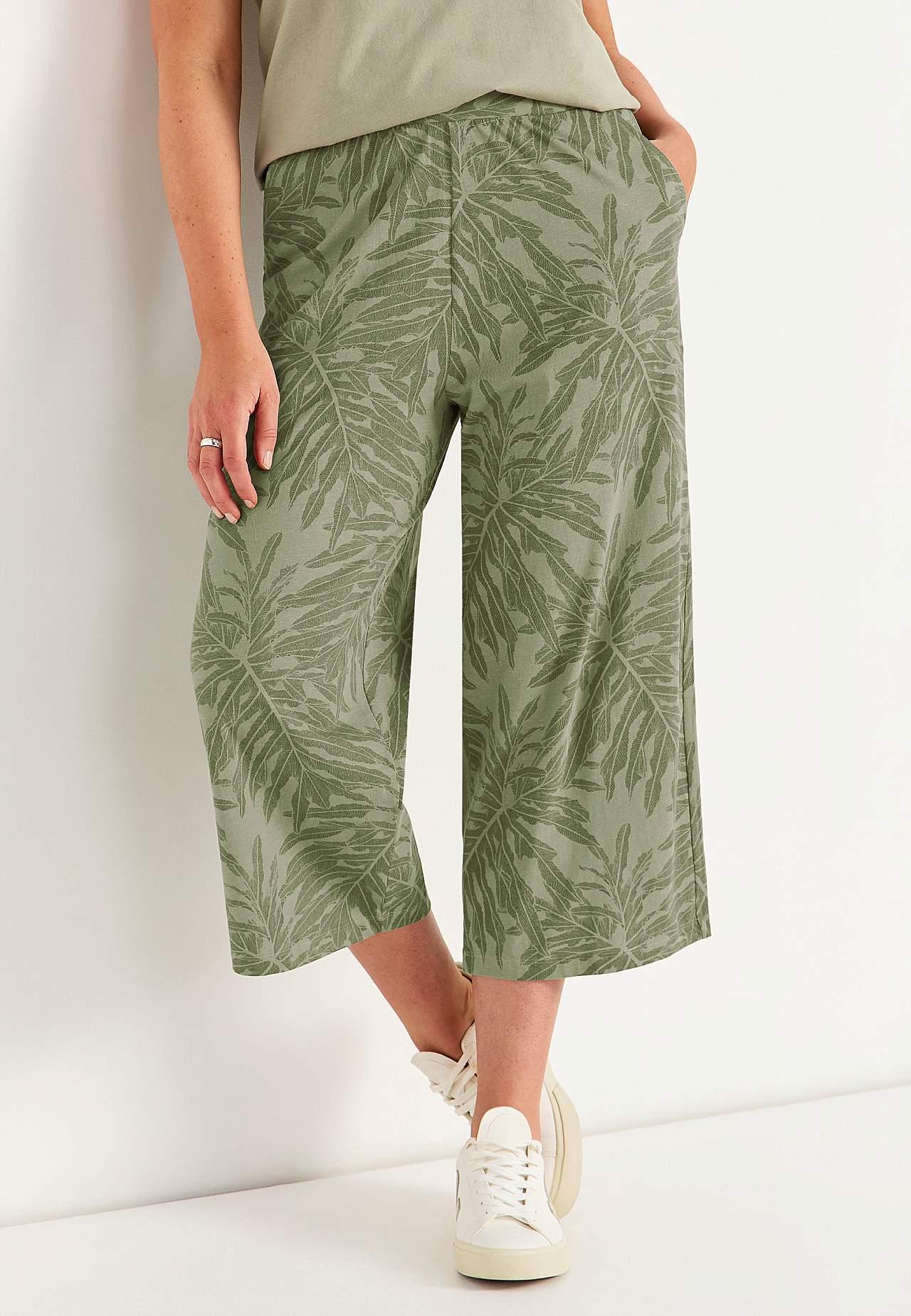 Spódnicospodnie z bawełny ekologicznej z kieszeniami