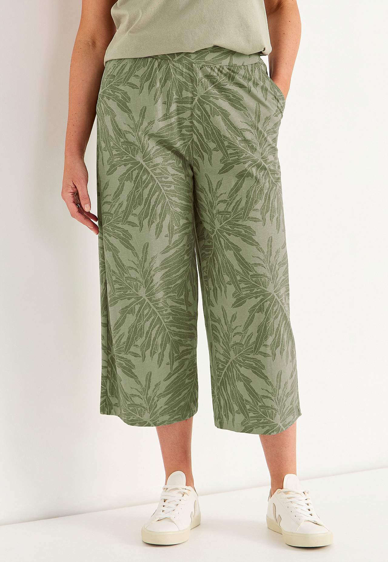 Spódnicospodnie z bawełny ekologicznej z kieszeniami