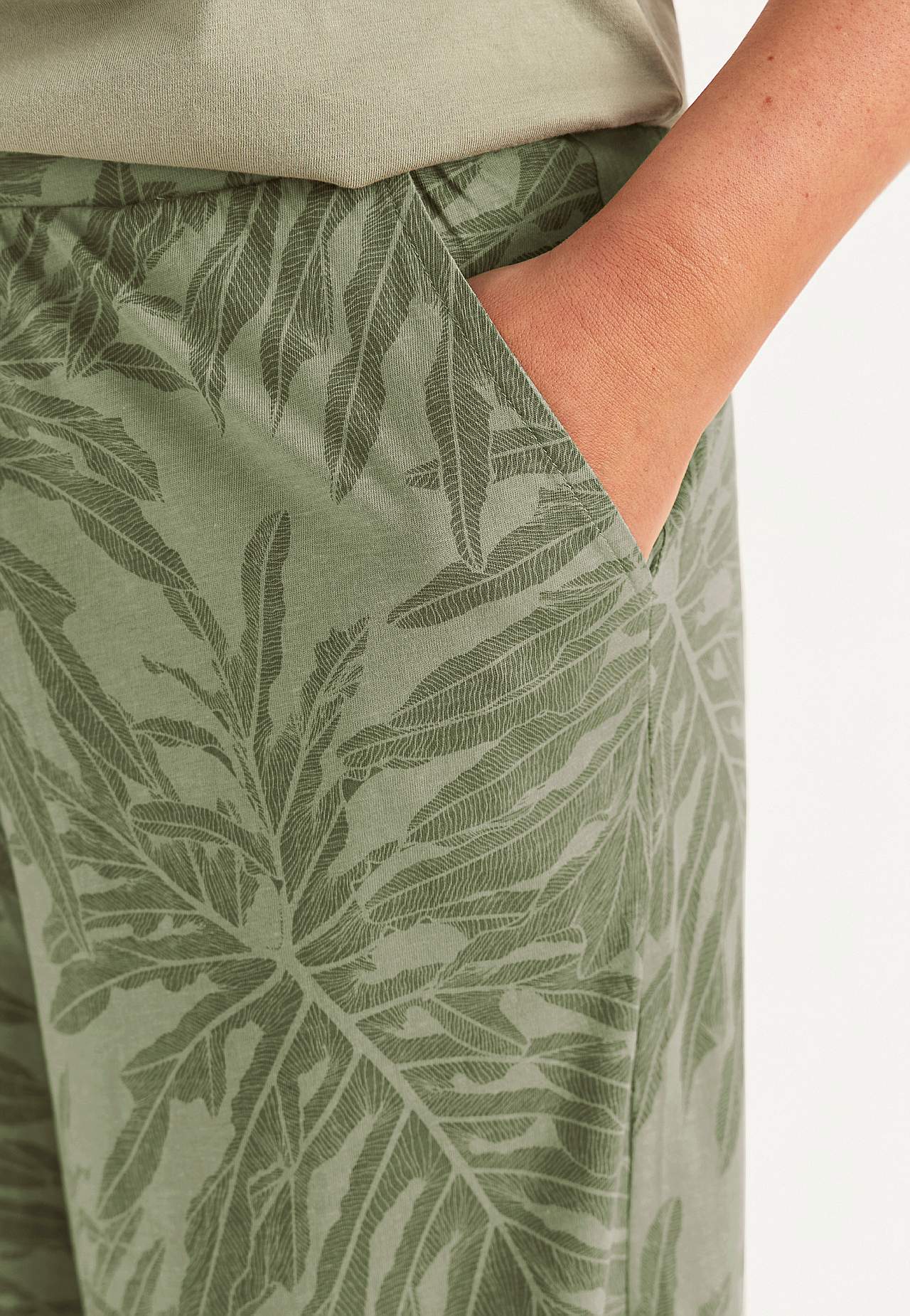 Spódnicospodnie z bawełny ekologicznej z kieszeniami