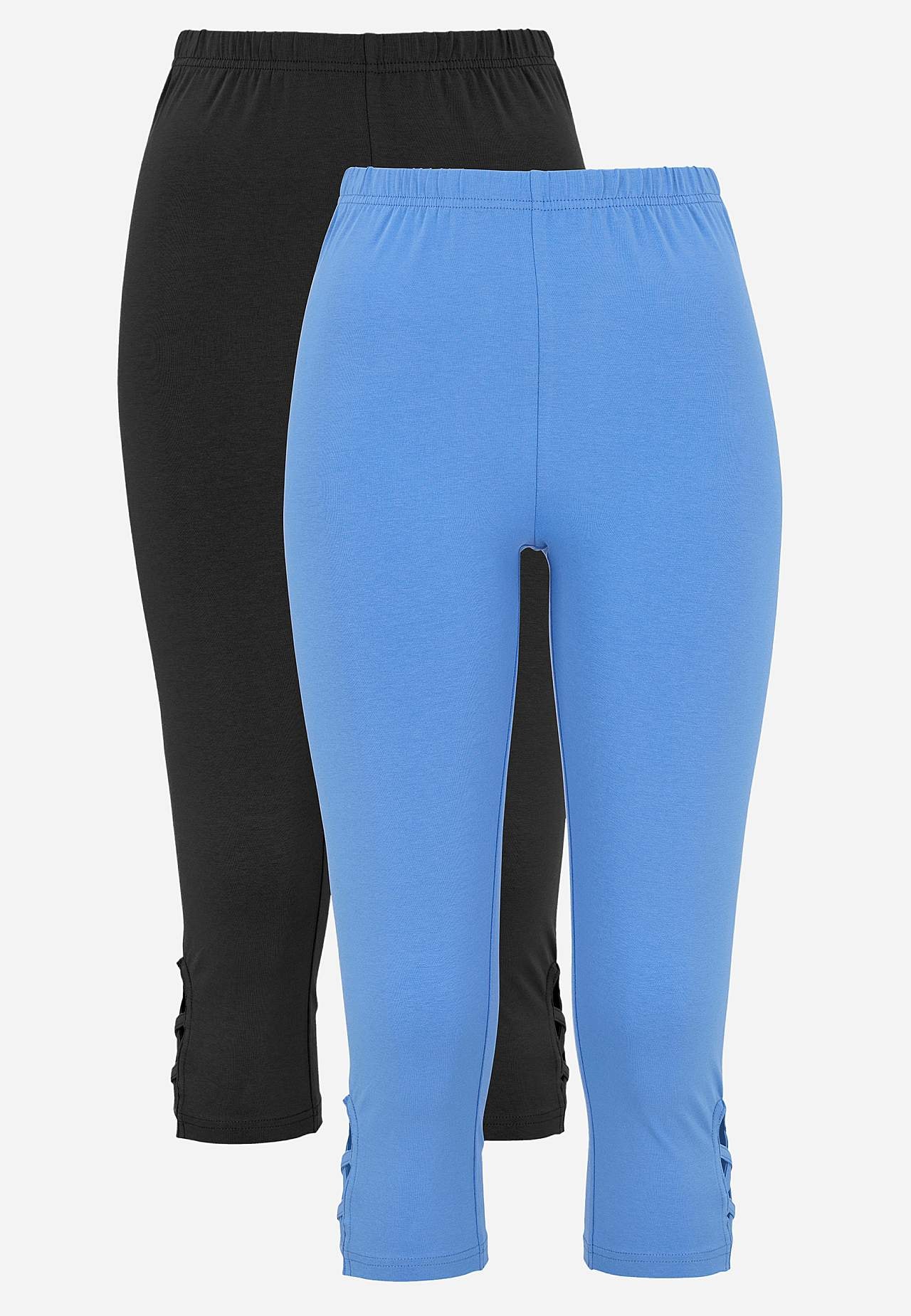 Legginsy rybaczki z miłymi detalami 2 sztuki