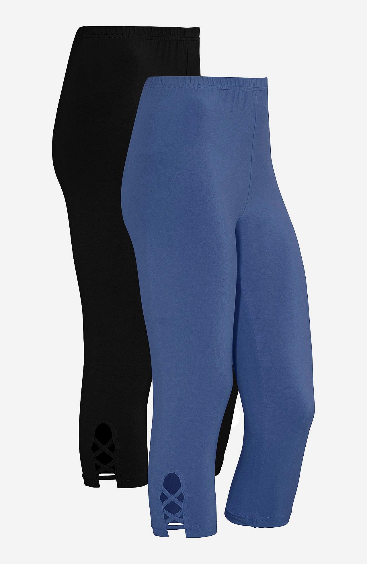 Legginsy rybaczki z miłymi detalami 2 sztuki