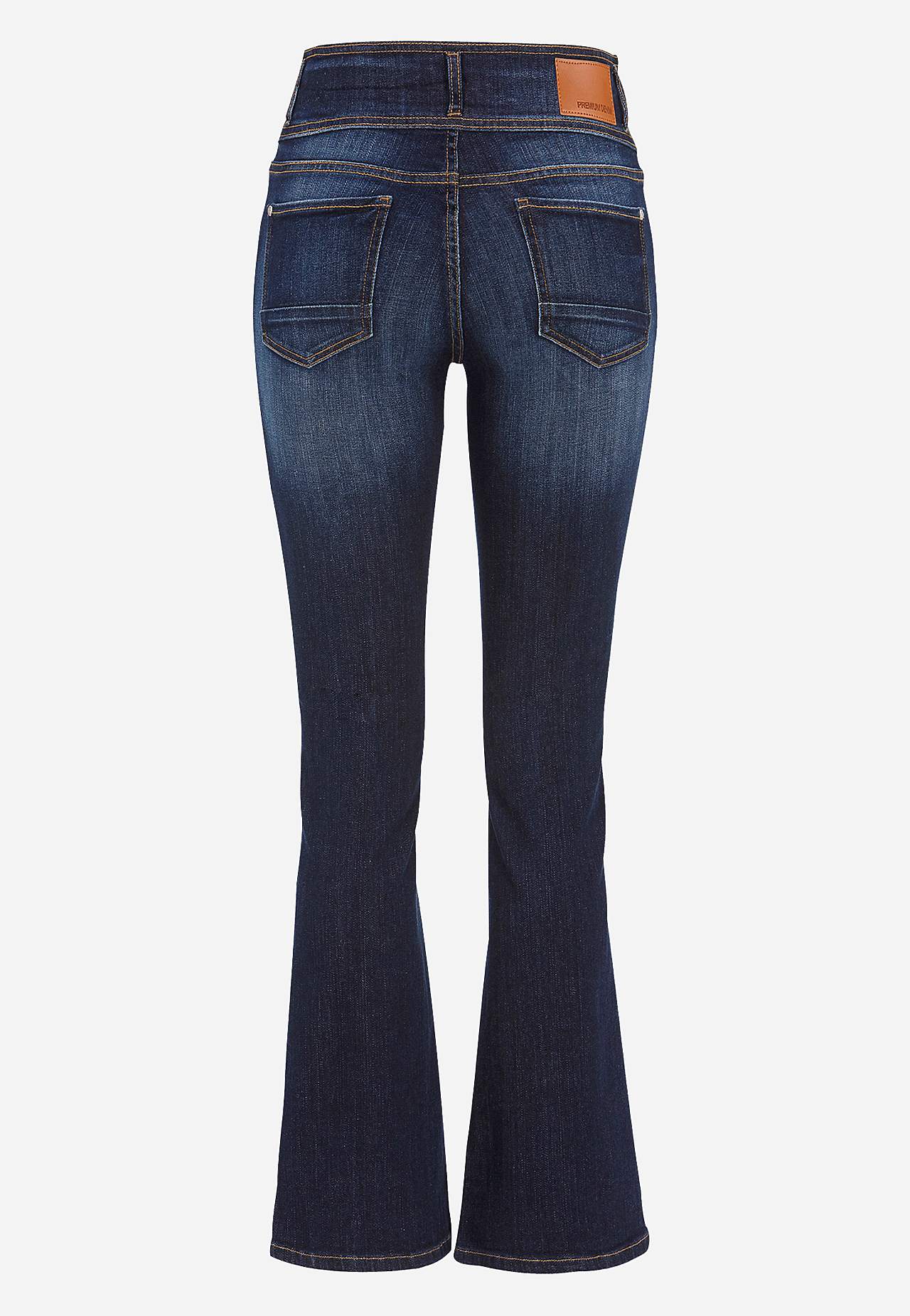 Jeansy bootcut z wysokim stanem