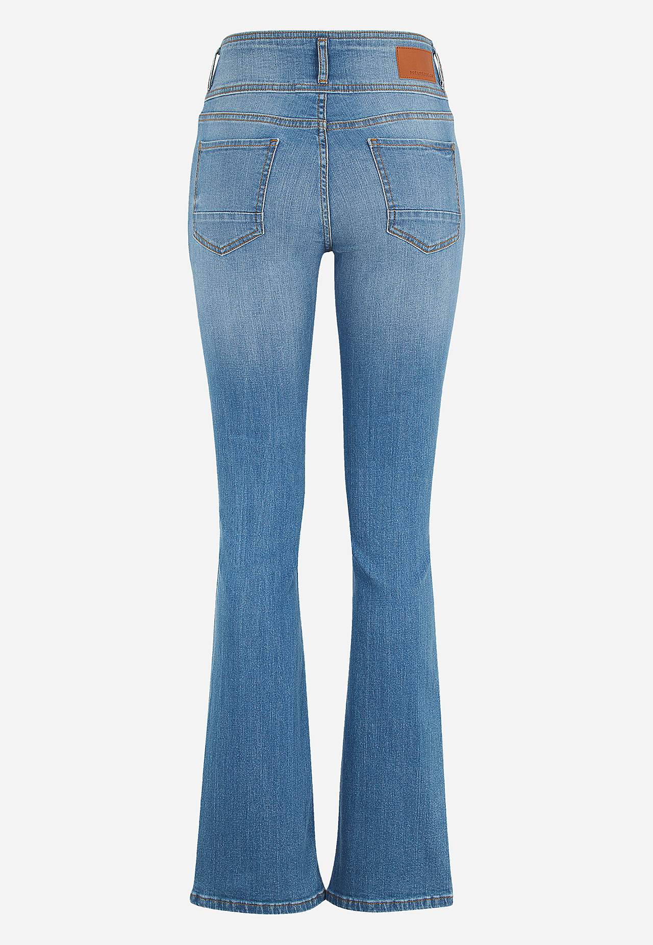 Jeansy bootcut z wysokim stanem