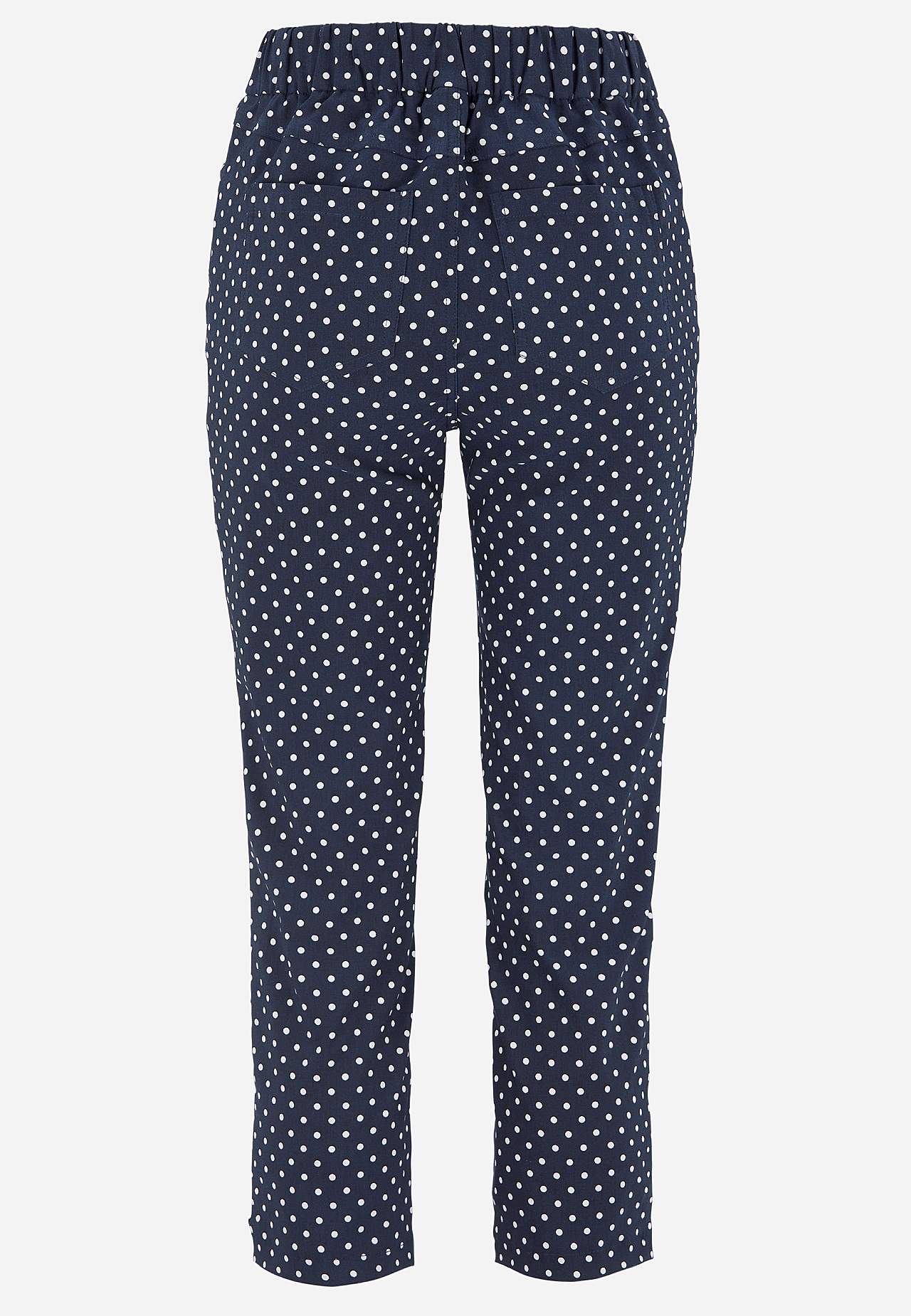 Superwygodne spodnie capri
