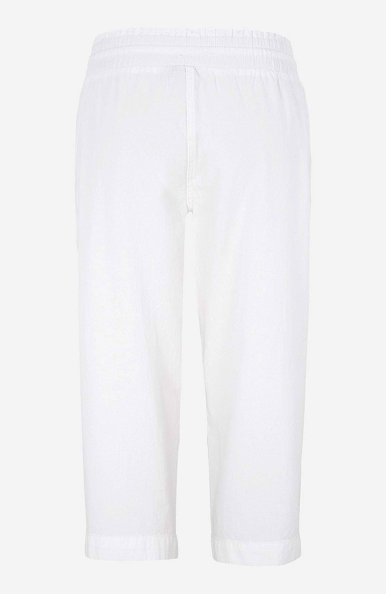 Spodnie capri z bawełny z efektem sprania Jade
