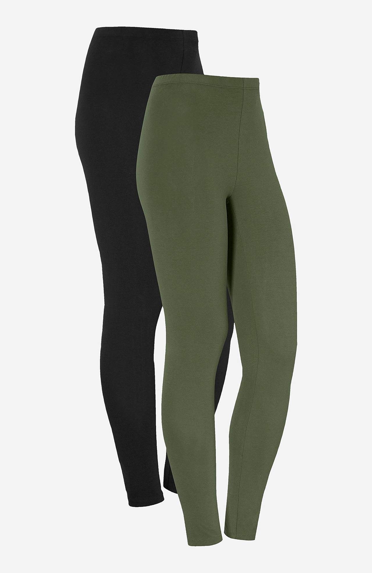 Legginsy z bawełny 2 sztuki