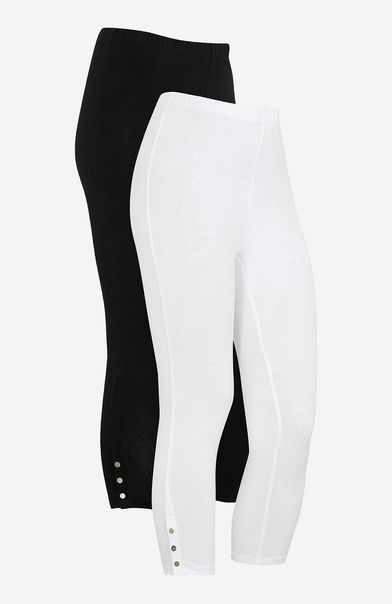 Legginsy rybaczki z miłymi detalami z guzikami Milly 2 sztuki