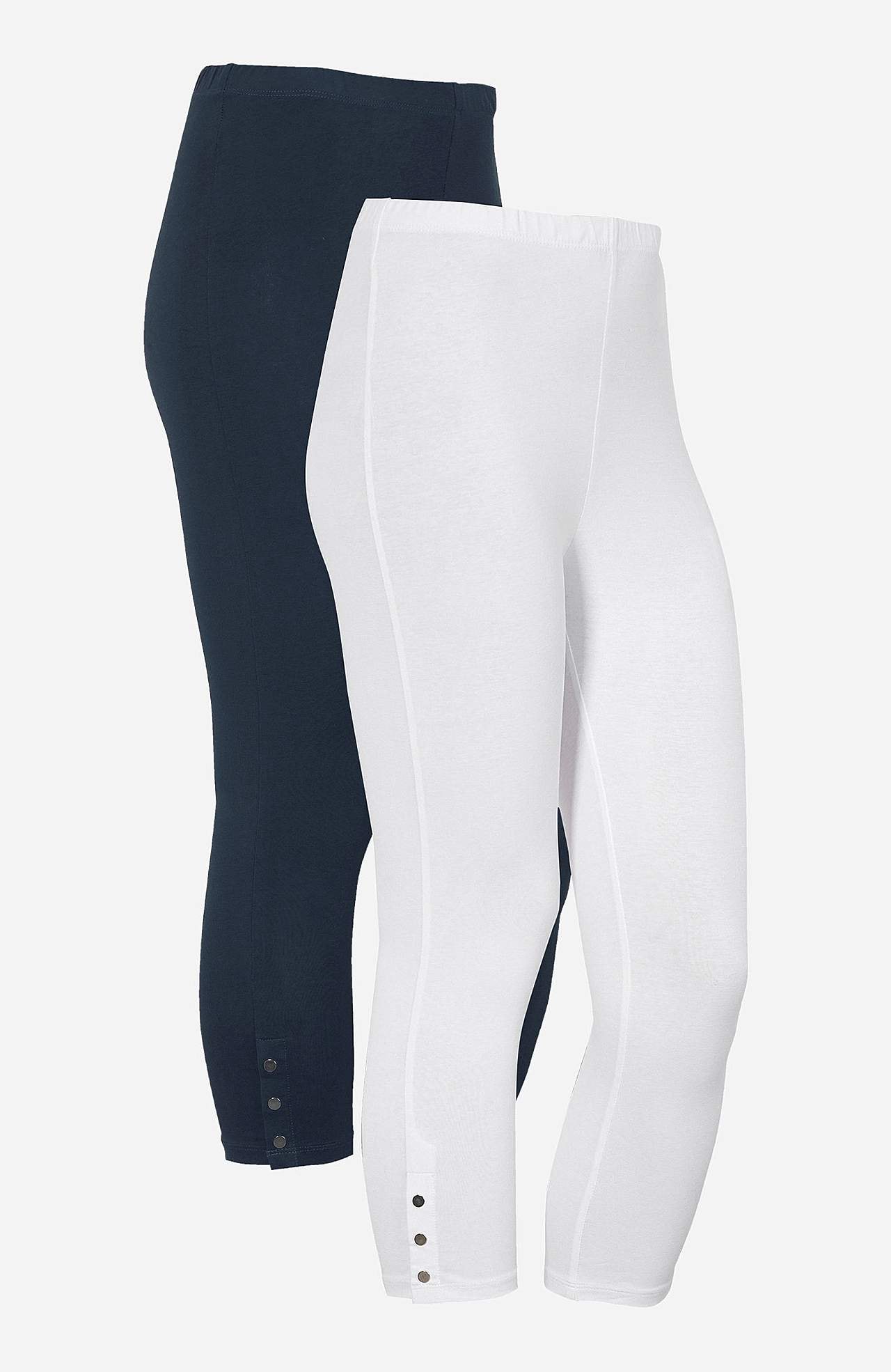 Legginsy rybaczki z miłymi detalami z guzikami Milly 2 sztuki