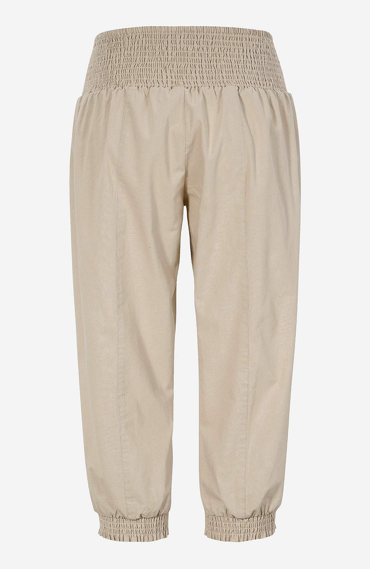 Tkane spodnie capri Nellie