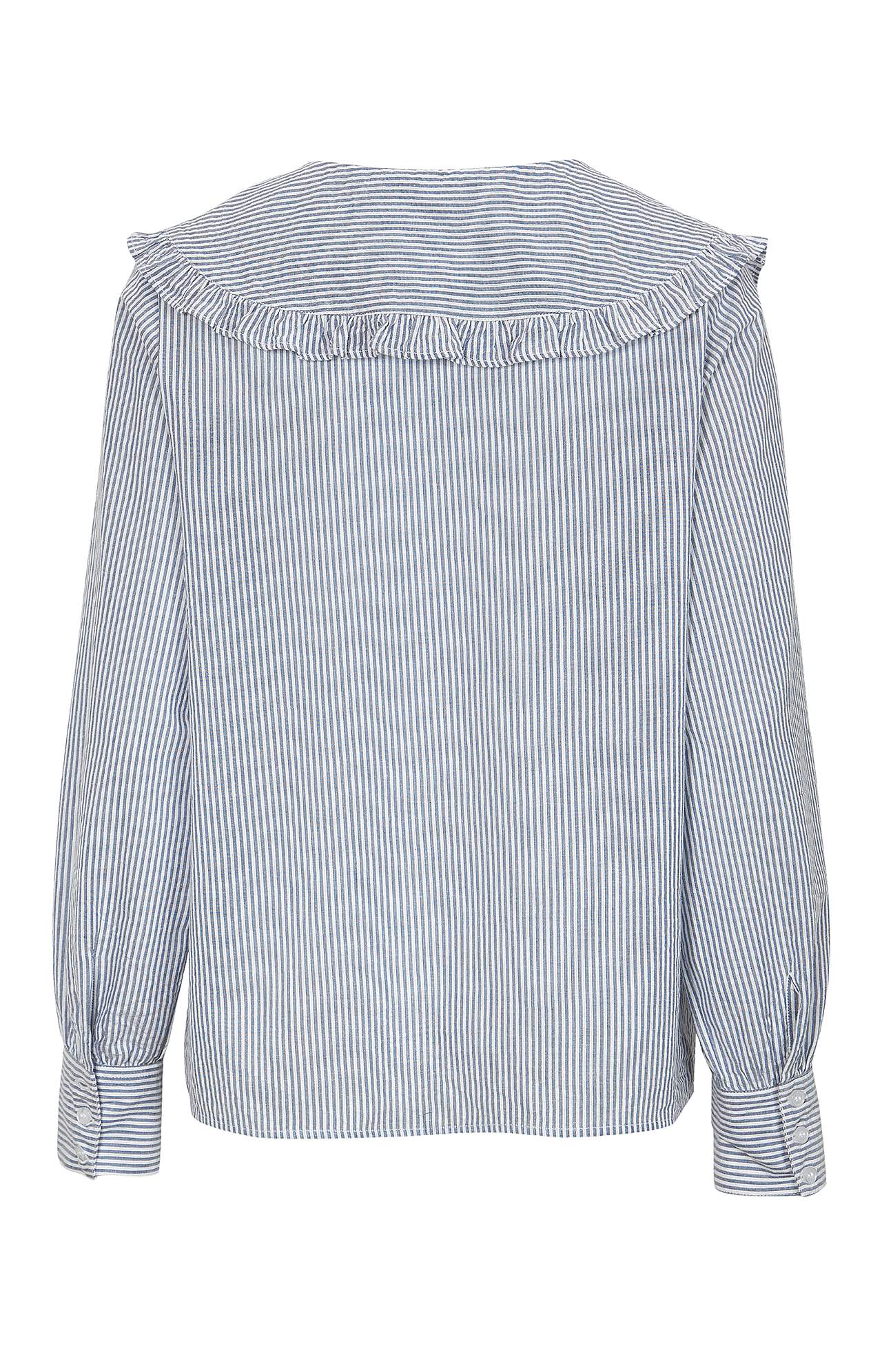 Bluzka z kołnierzem z falbanką