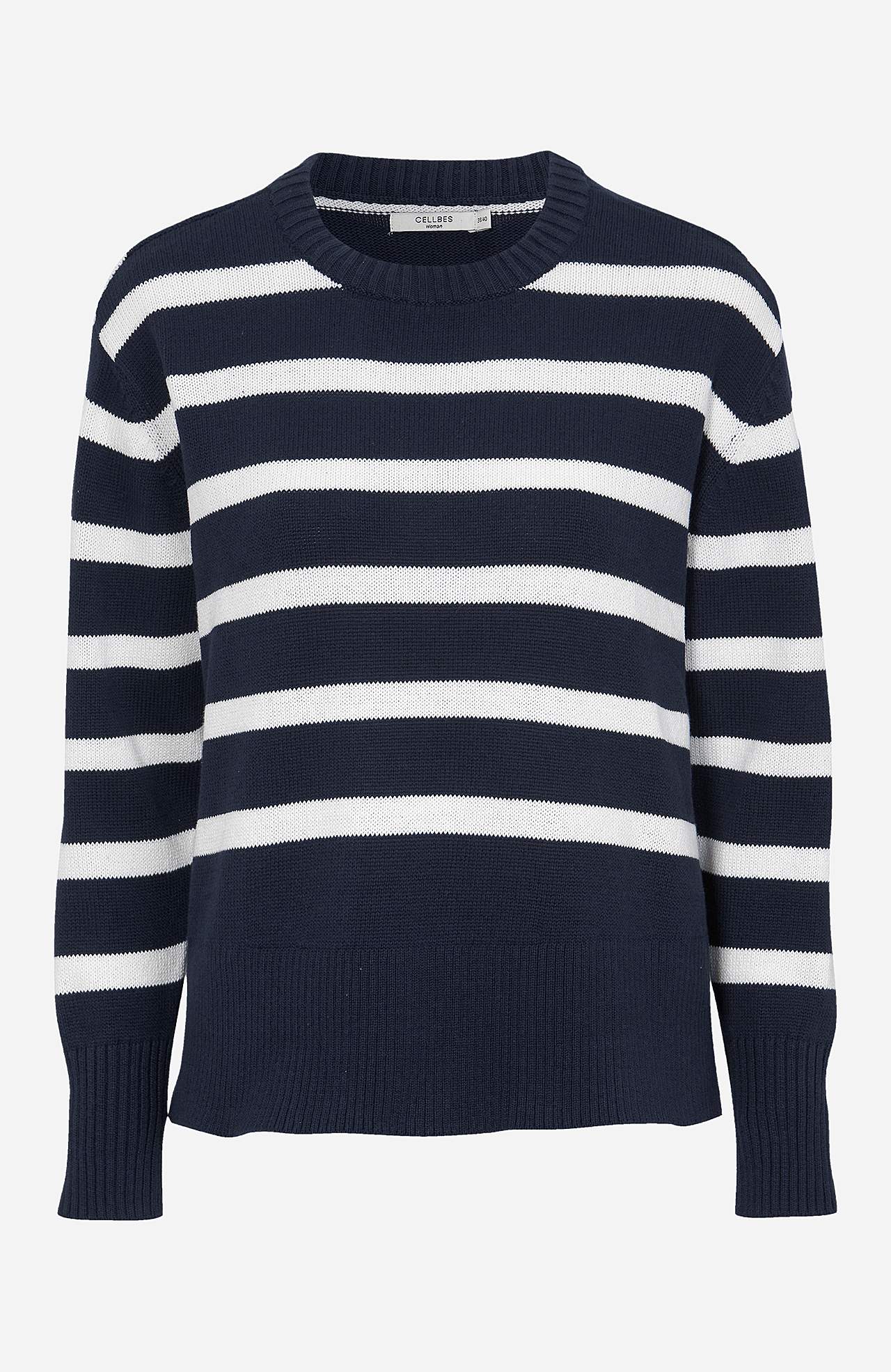Pasiasty i krótki sweter Filippa