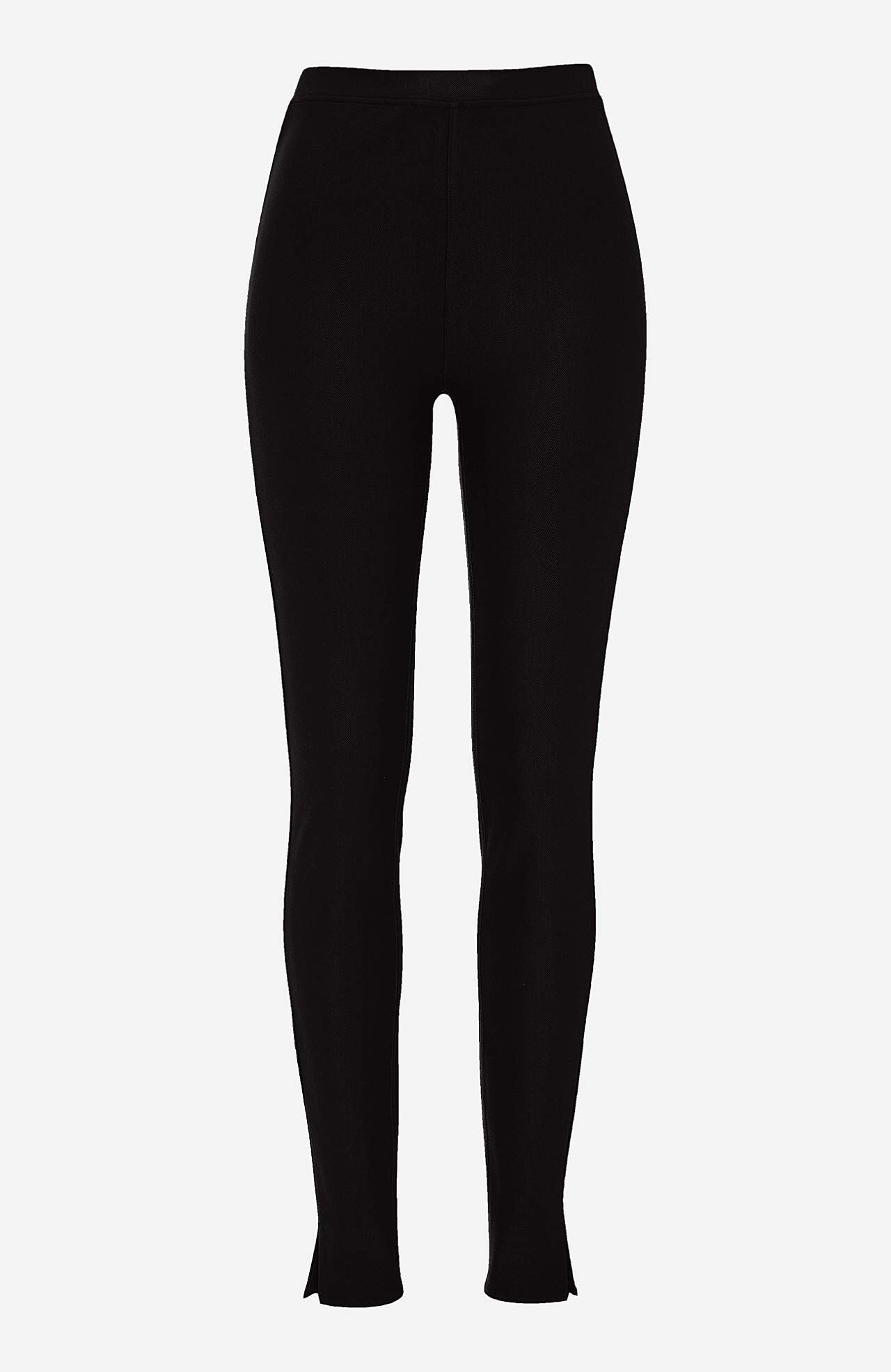 Legginsy z dżerseju z elastyczną tkaniną diagonalną