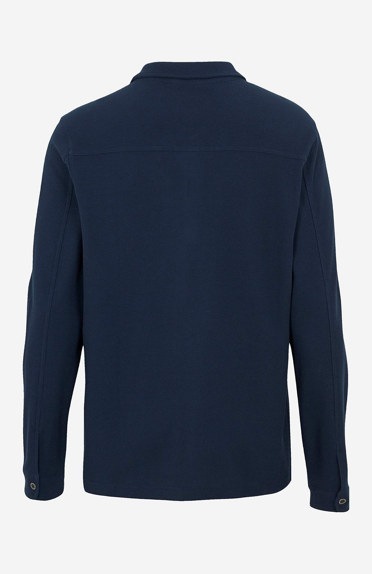 Sweter z jakości polo z długim rękawem