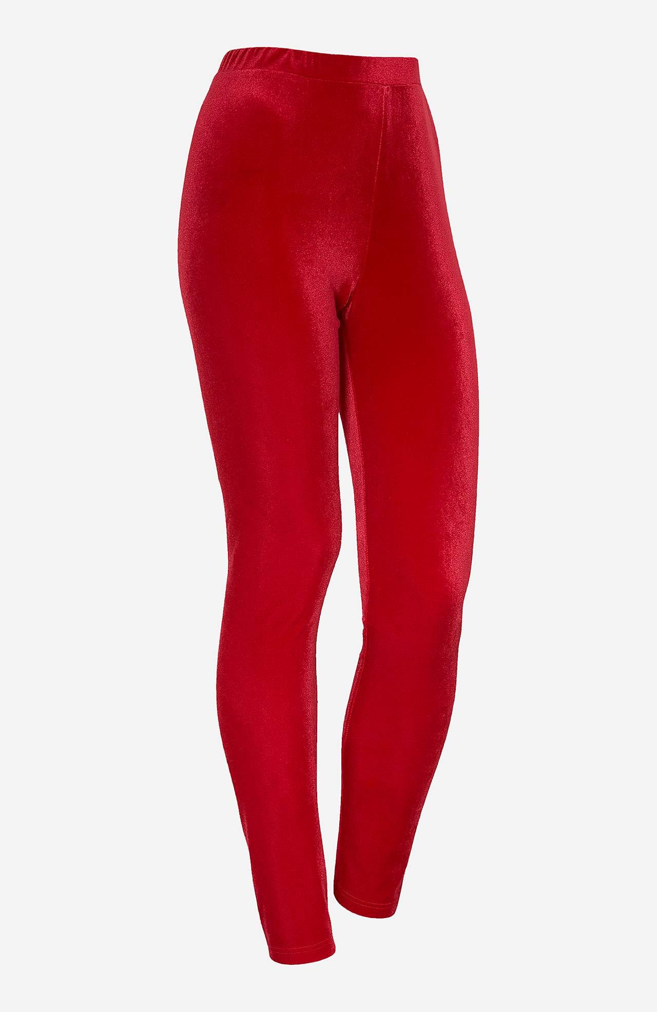 Legginsy z aksamitu