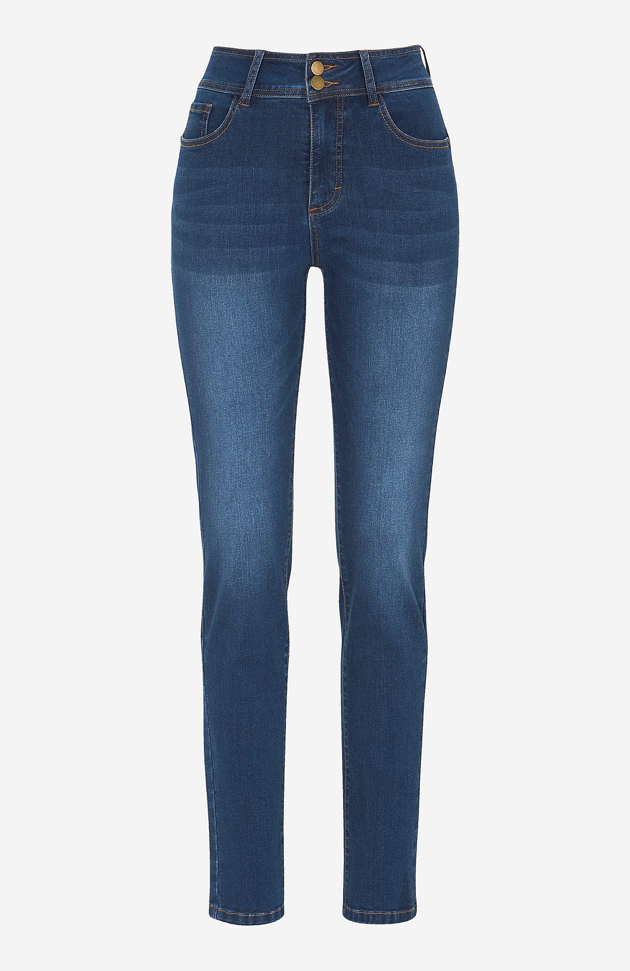 Jeansy modelujące ze stretchem