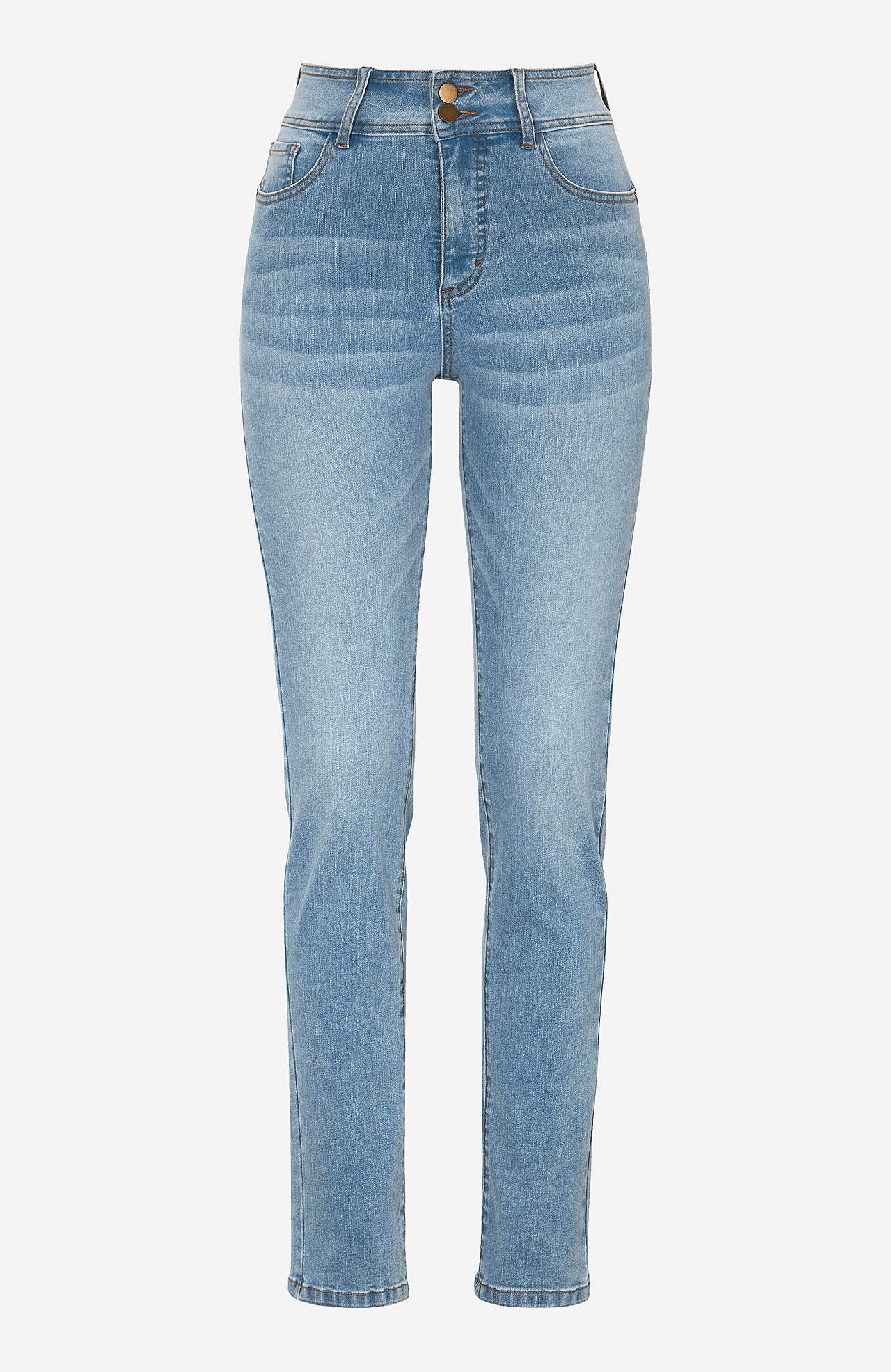 Jeansy modelujące ze stretchem