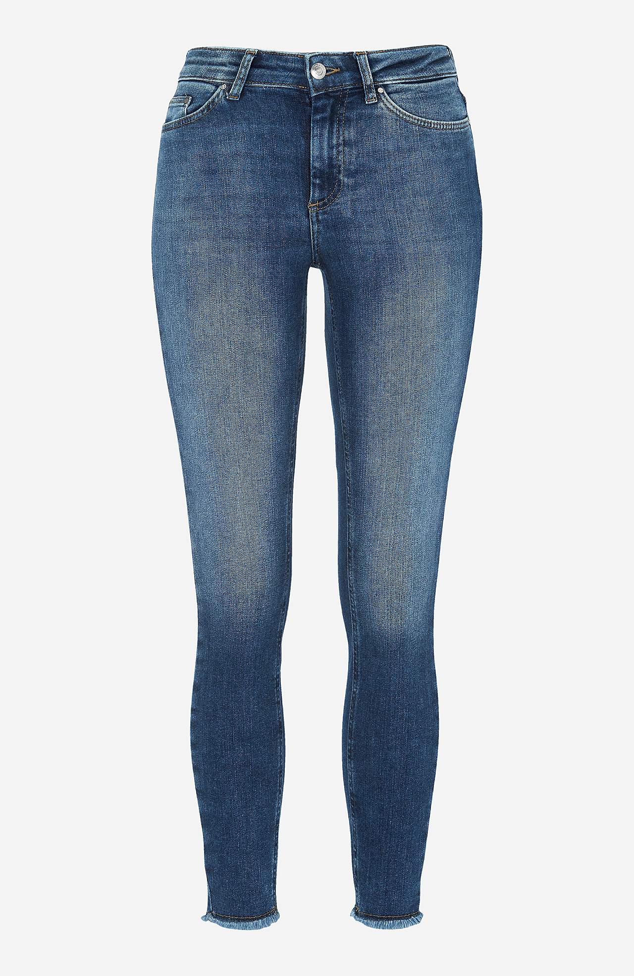 Superelastyczne dżinsy do kostki ze skinny fit Blush