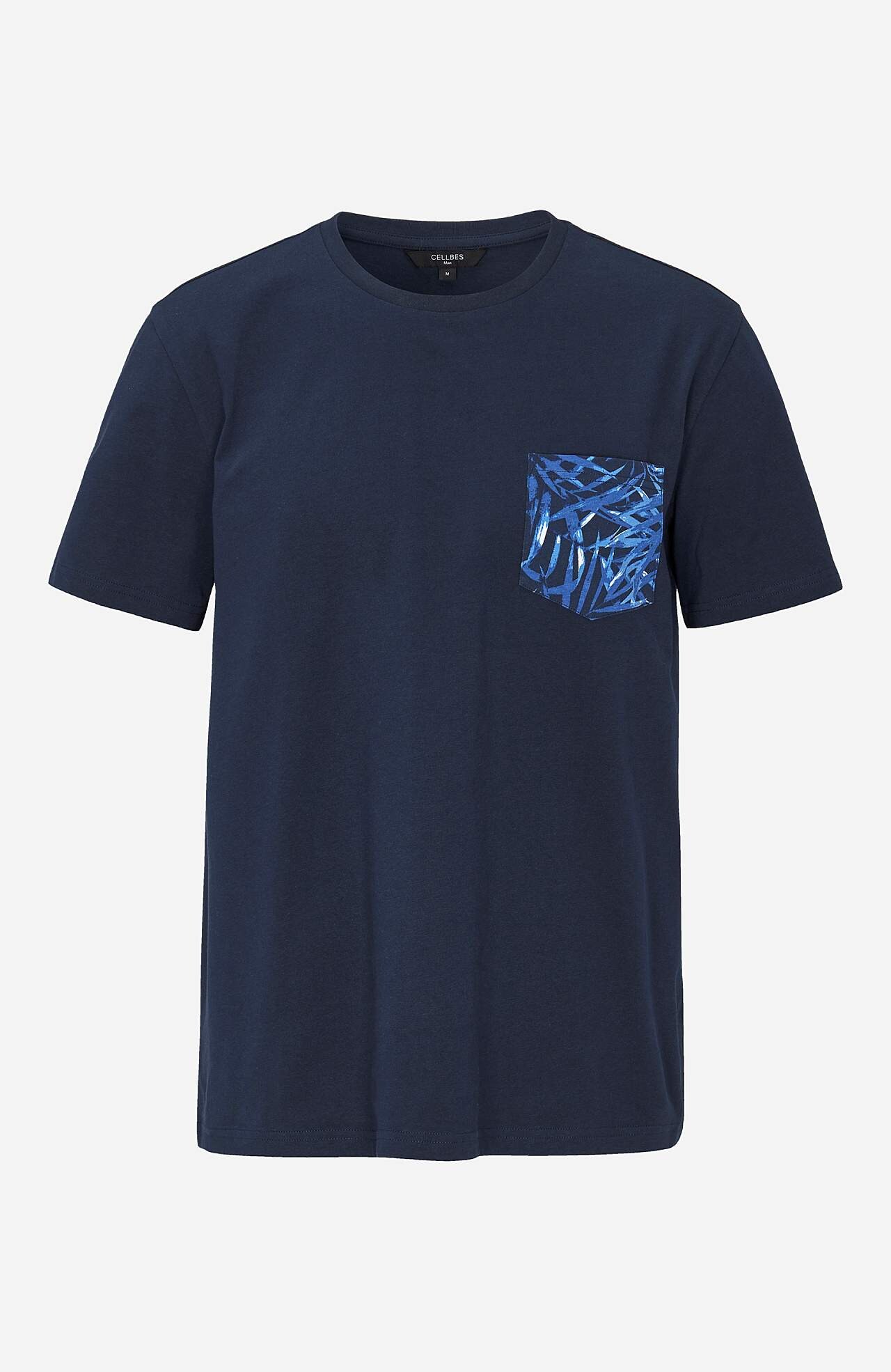 T-shirt z kieszenią na piersi Elon 2 sztuki