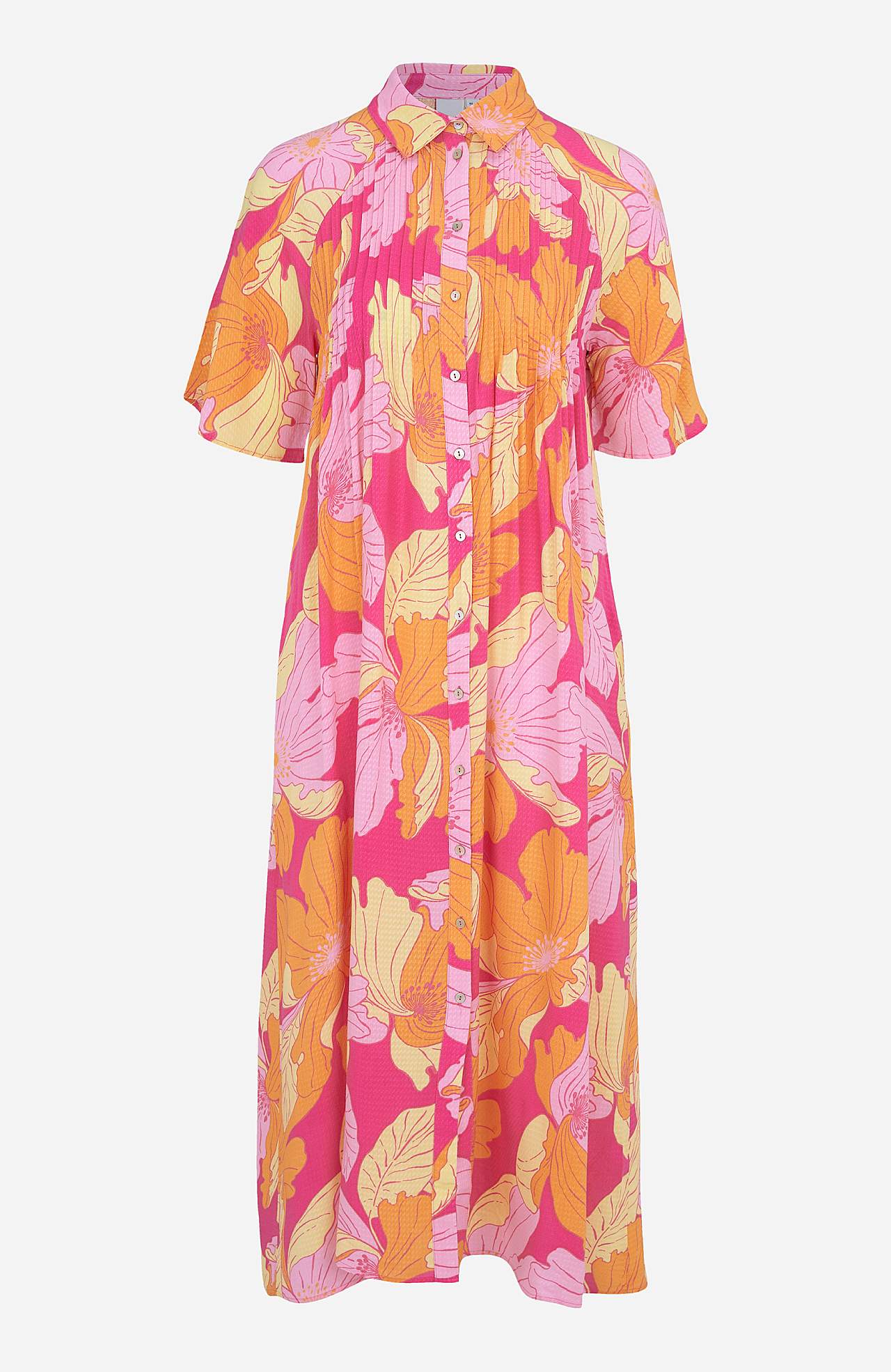 Wzorzysta sukienka z wiskozy