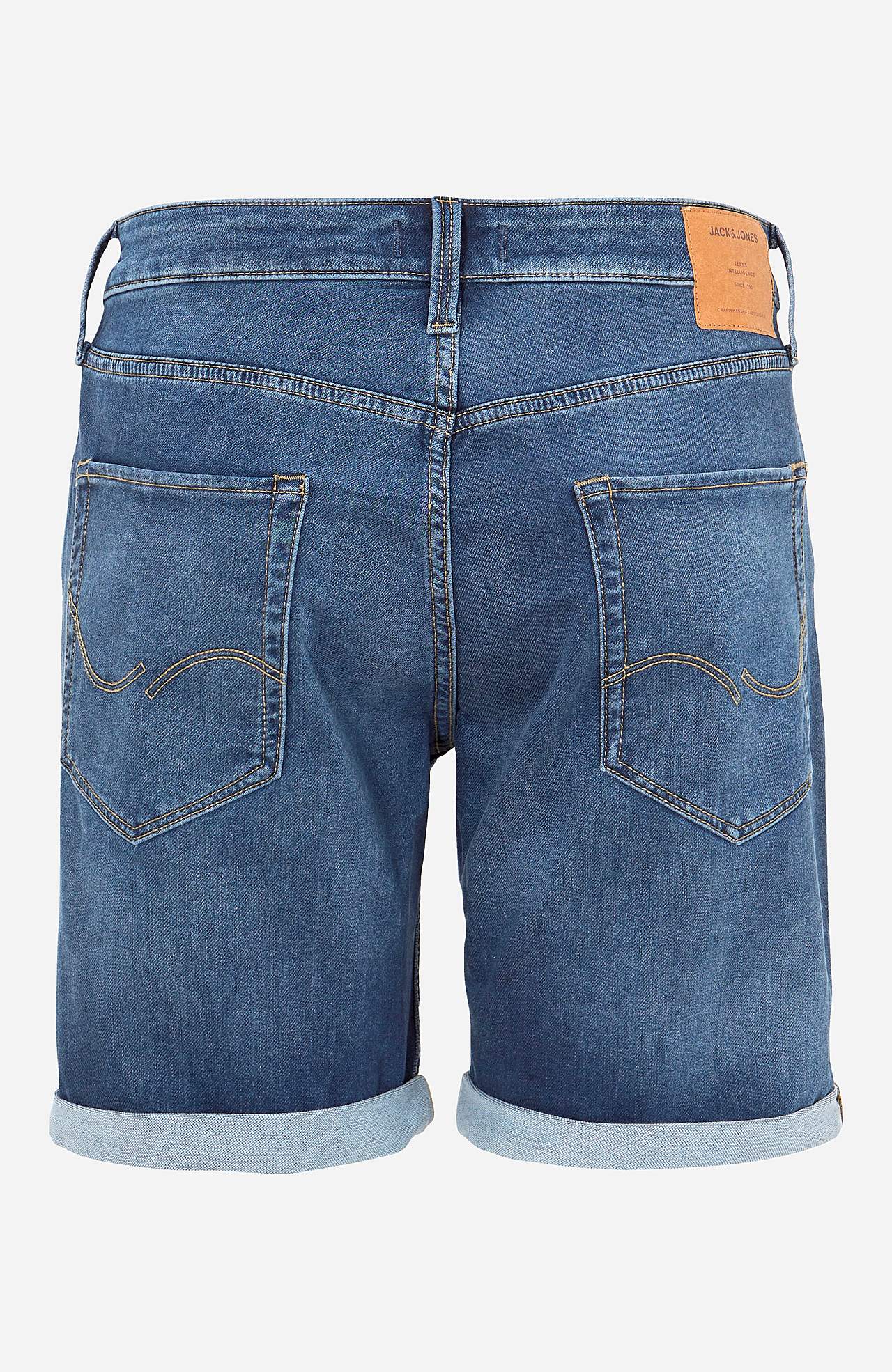 Średnioniebieskie i superelastyczne szorty jeansowe Rick Icon