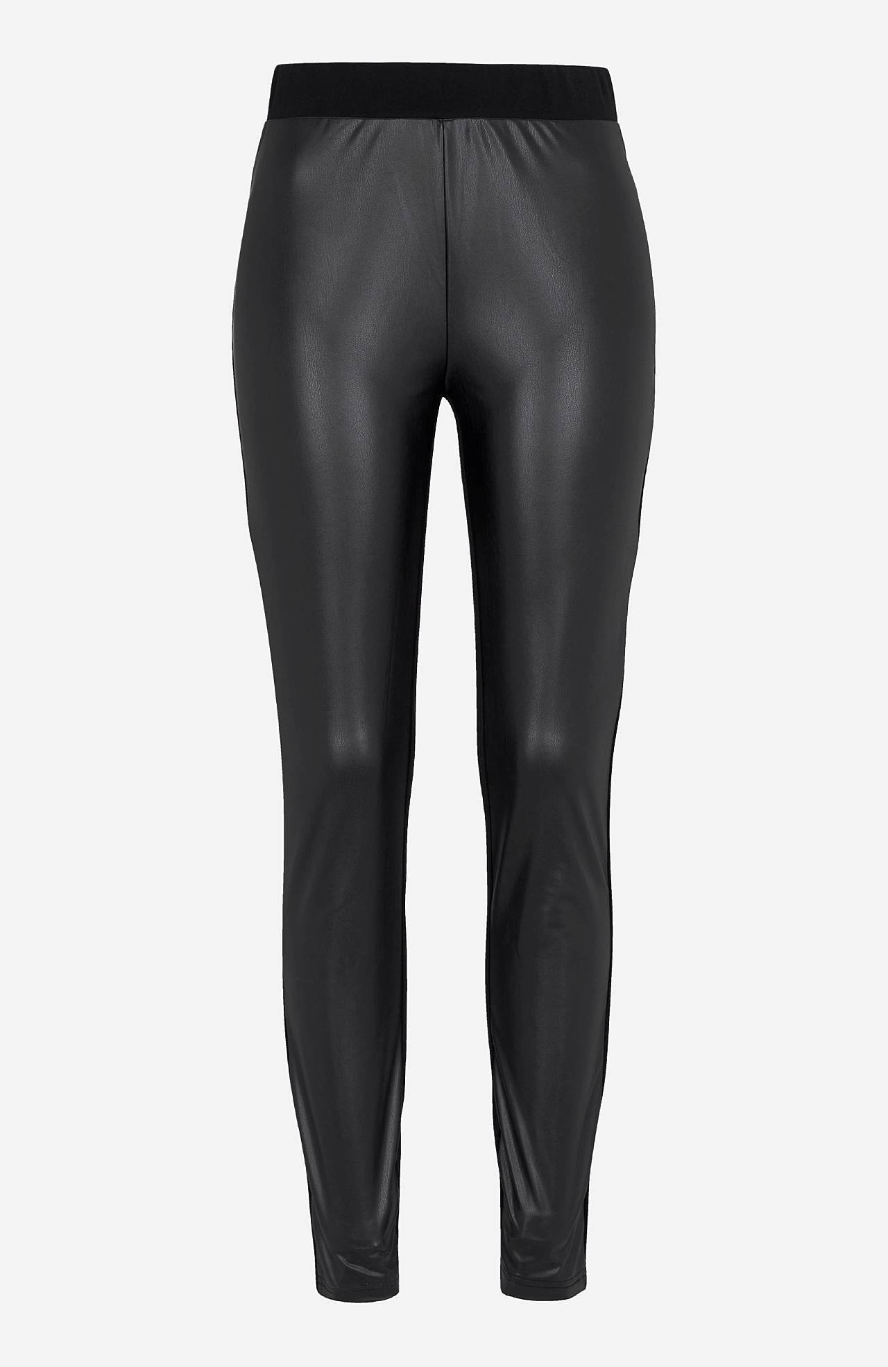 Legginsy z powlekaną część przednią