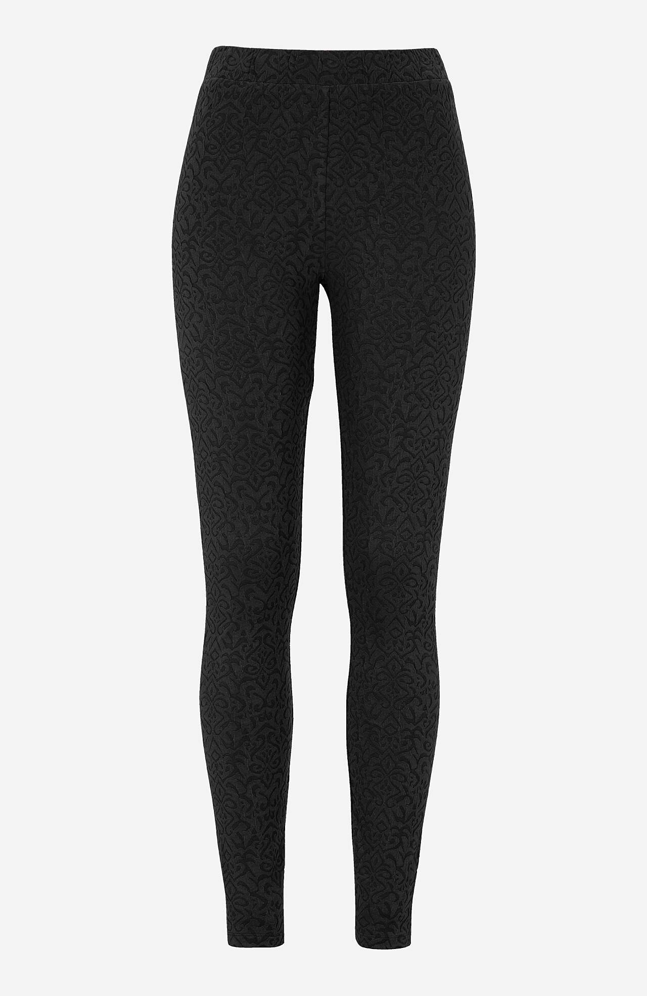 Legginsy z wzorem strukturalnym