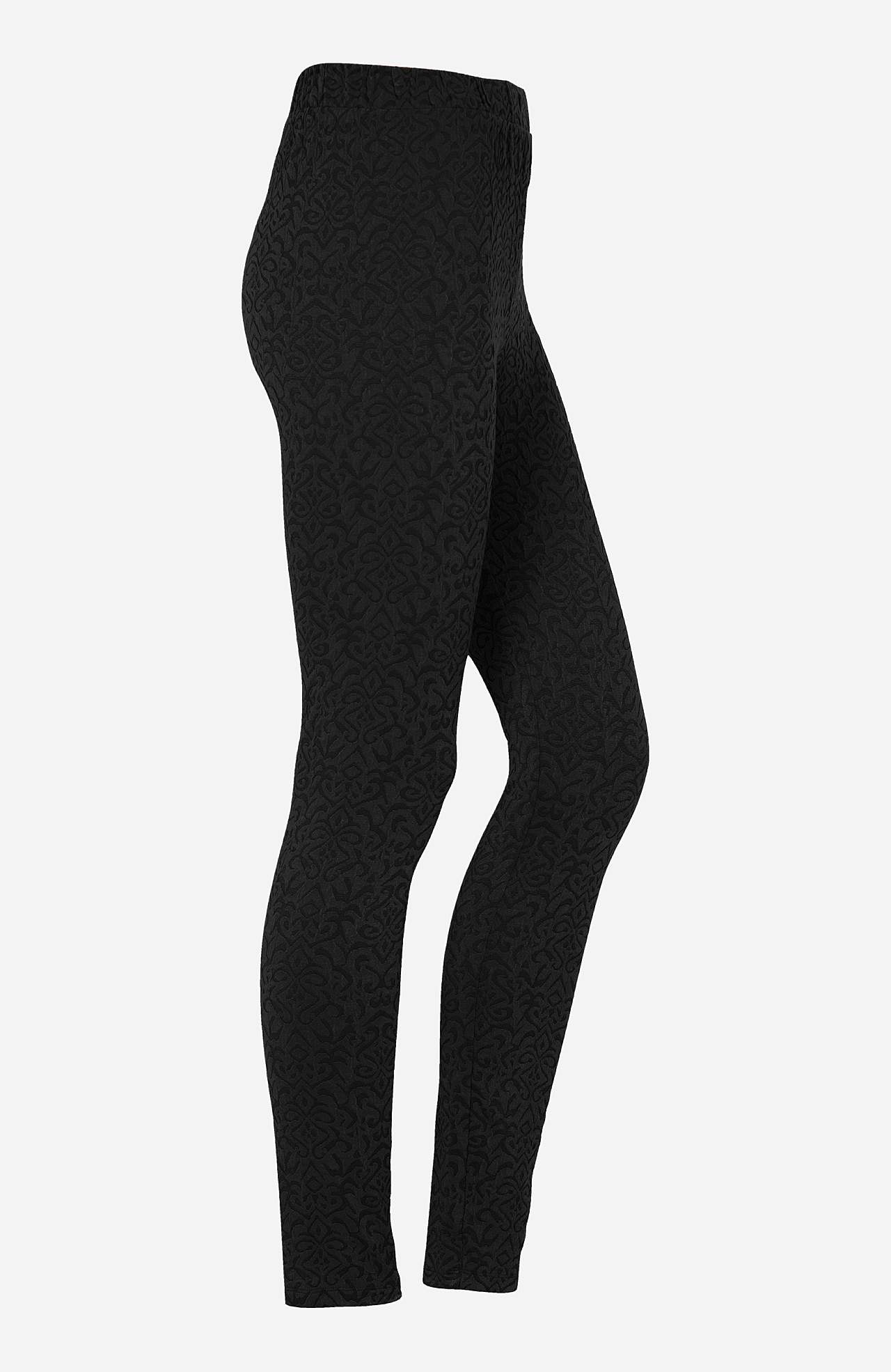 Legginsy z wzorem strukturalnym