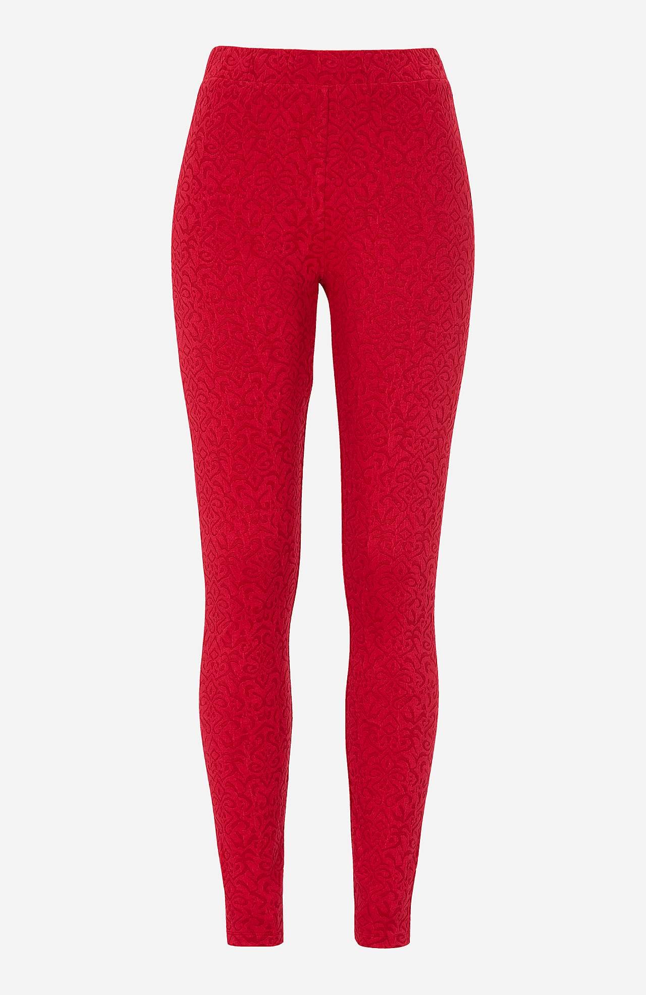 Legginsy z wzorem strukturalnym