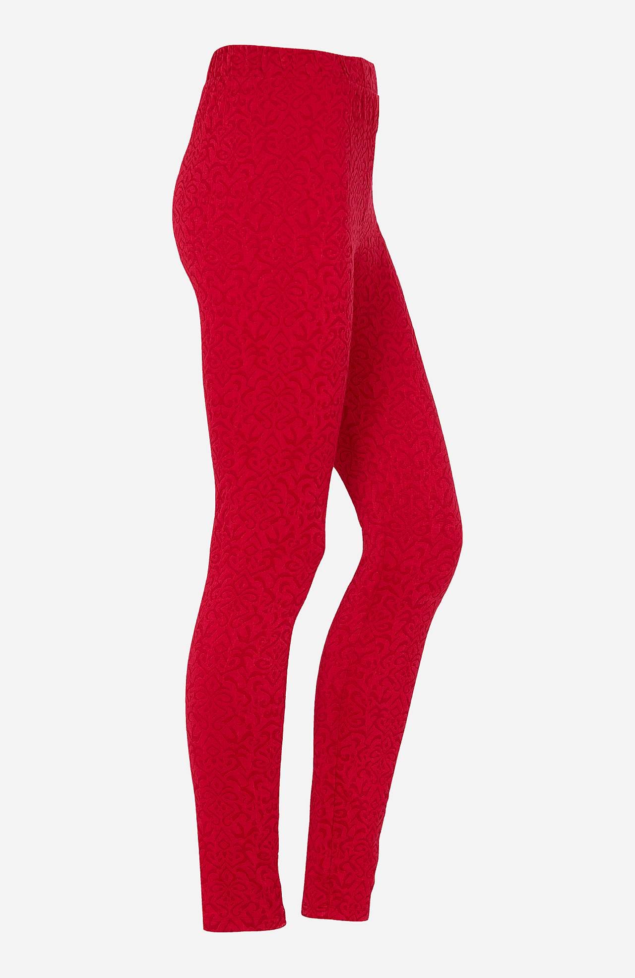 Legginsy z wzorem strukturalnym