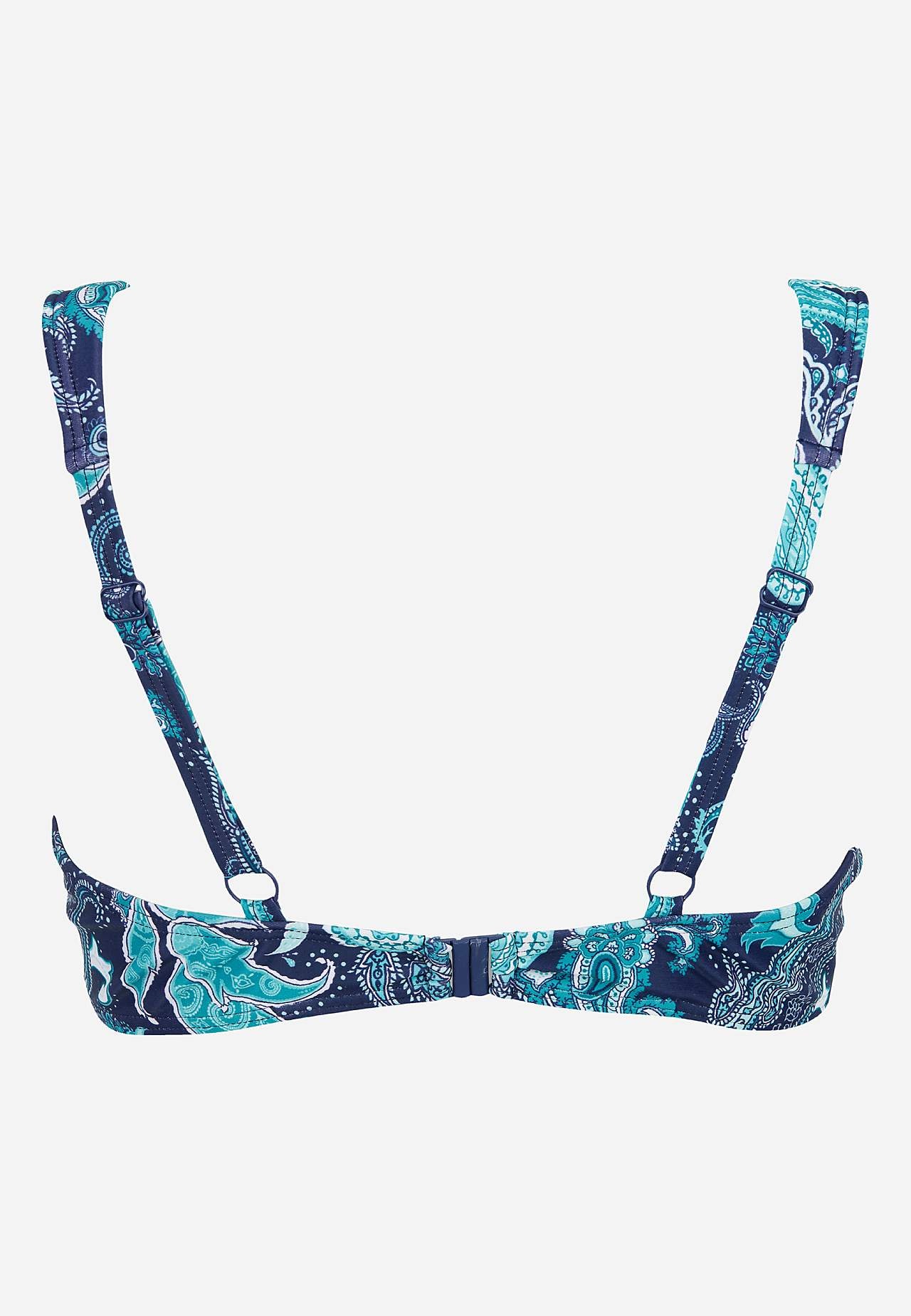 Biustonosz bikini z wzorem paisley