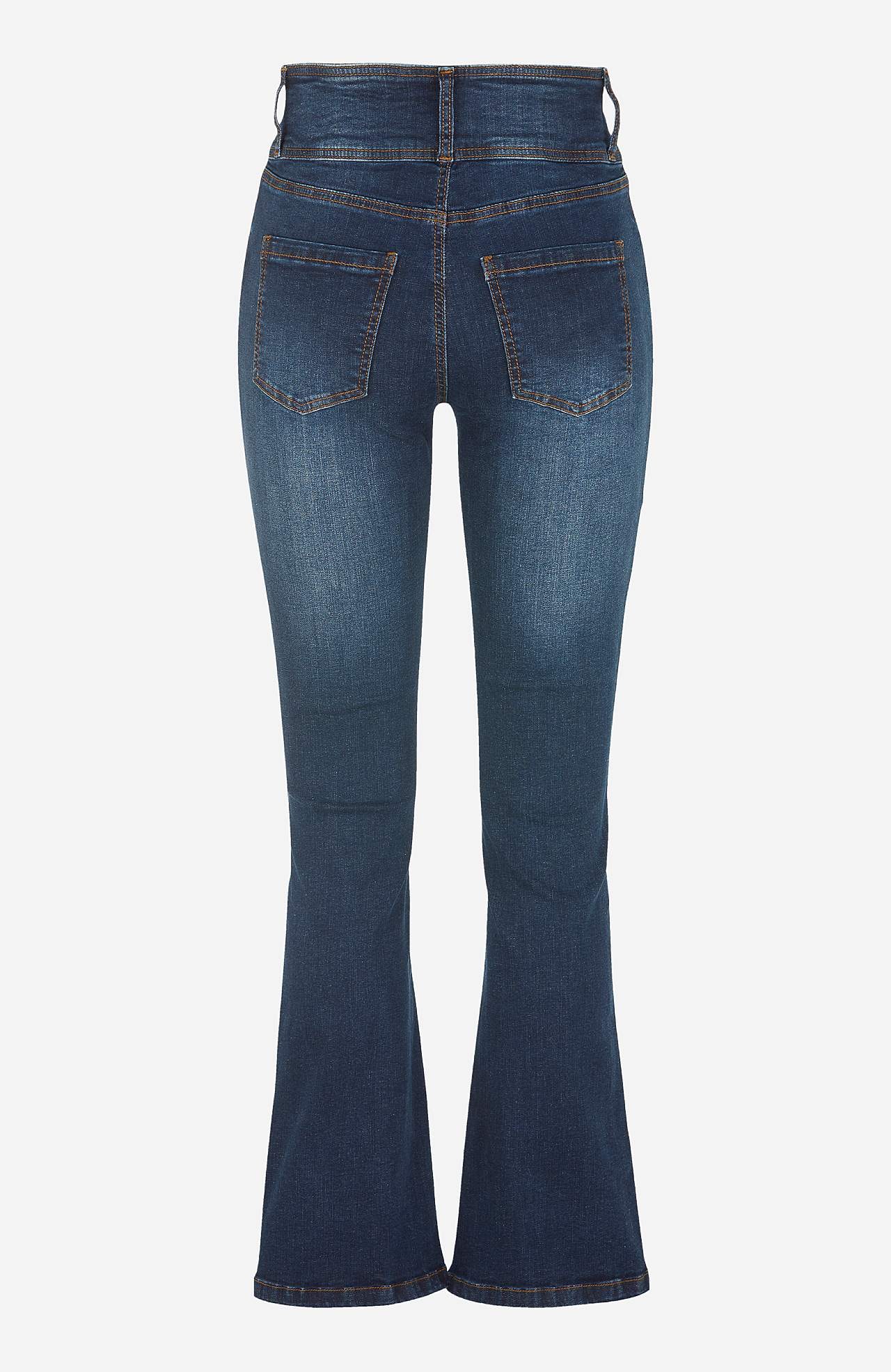 Jeansy bootcut z wysokim stanem