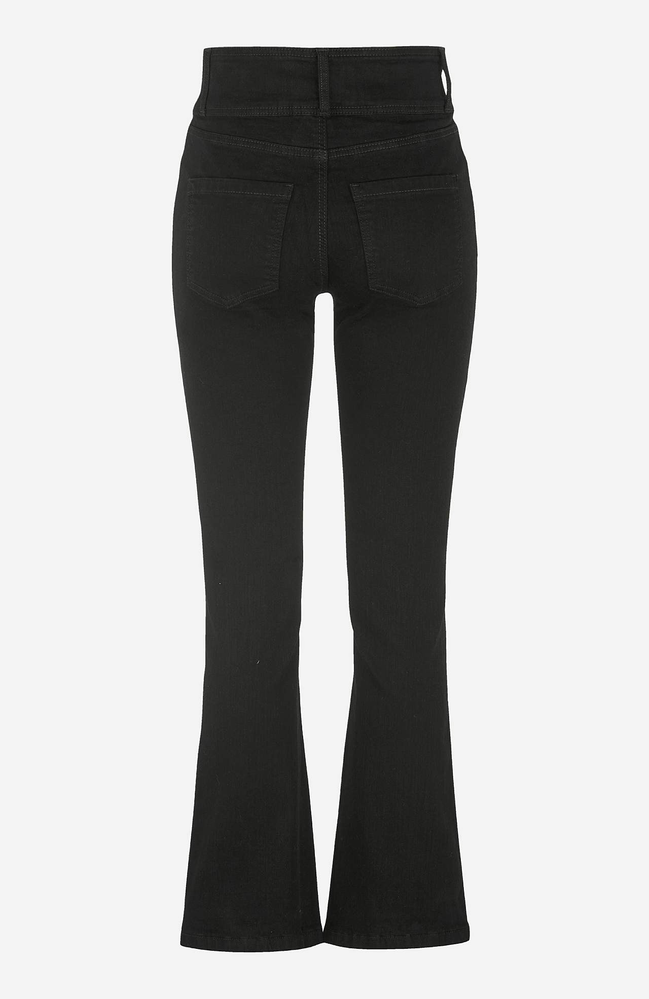 Jeansy bootcut z wysokim stanem