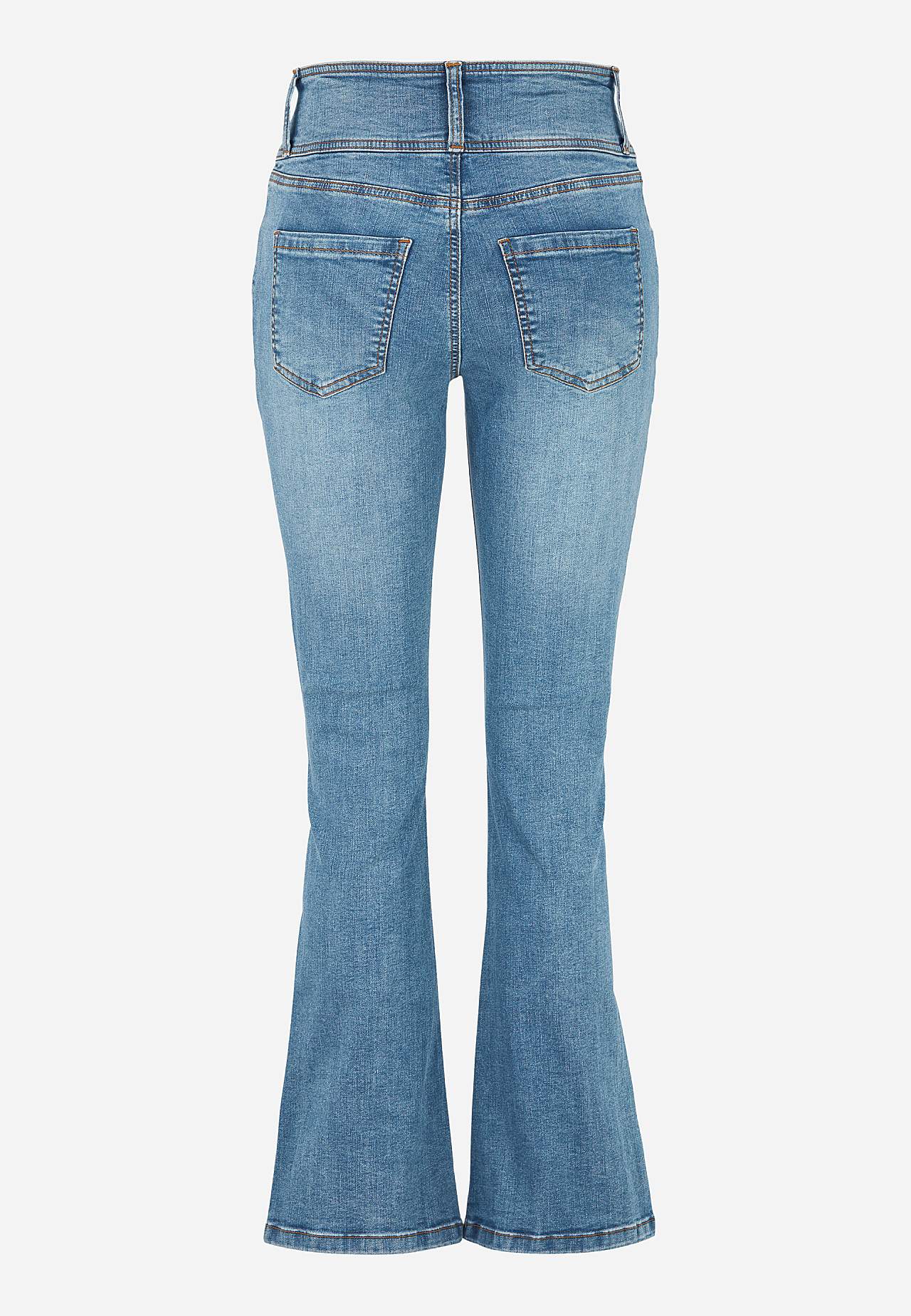 Jeansy bootcut z wysokim stanem