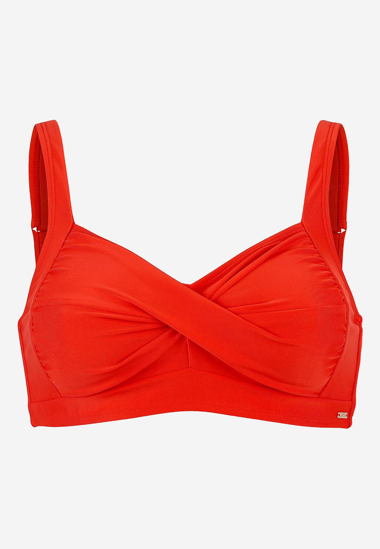 Jednokolorowy i bezprzewodowy biustonosz bikini Nerja